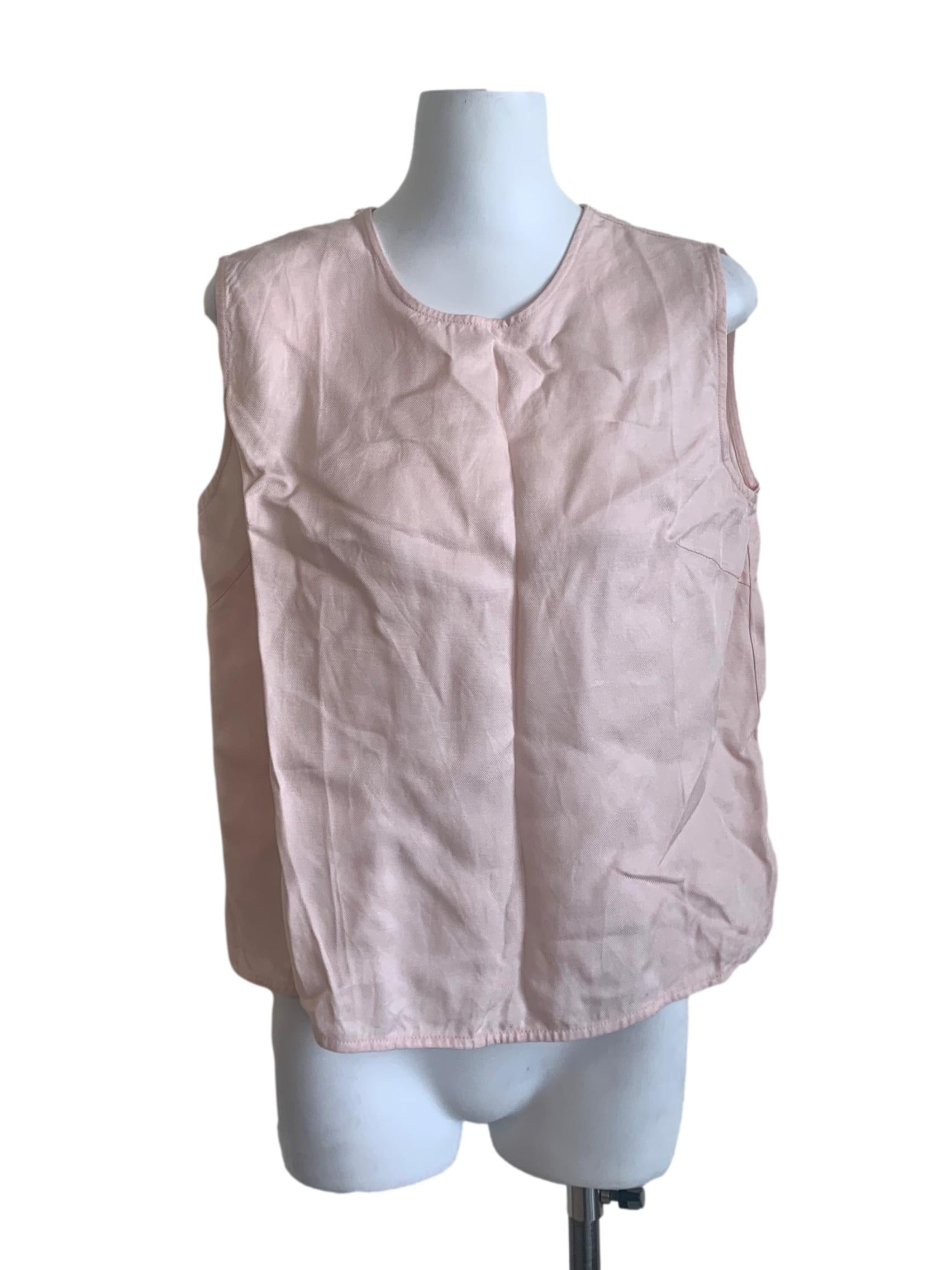 Rose Pink Round Neck Top