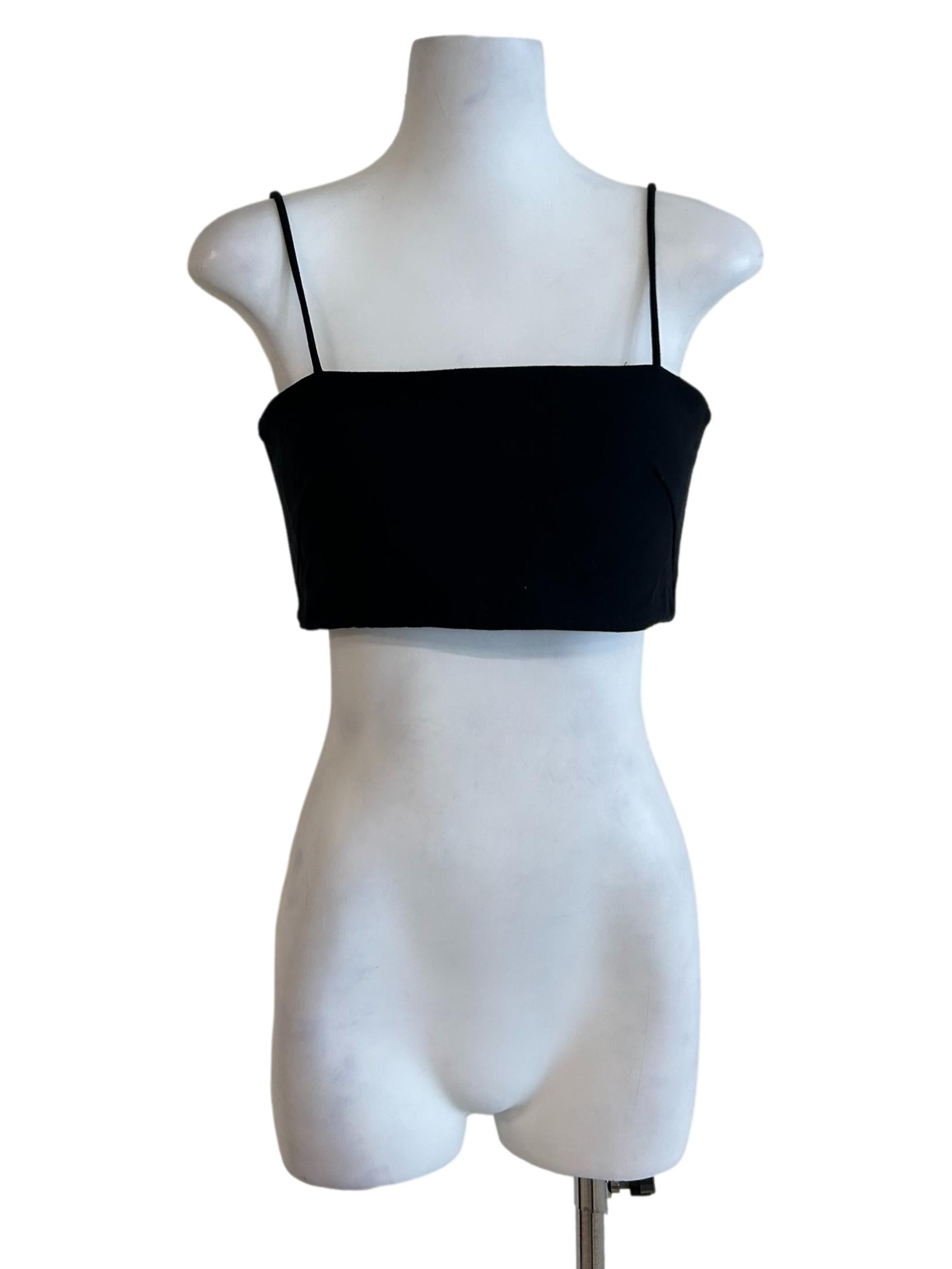 Raven Black Cami Crop Top