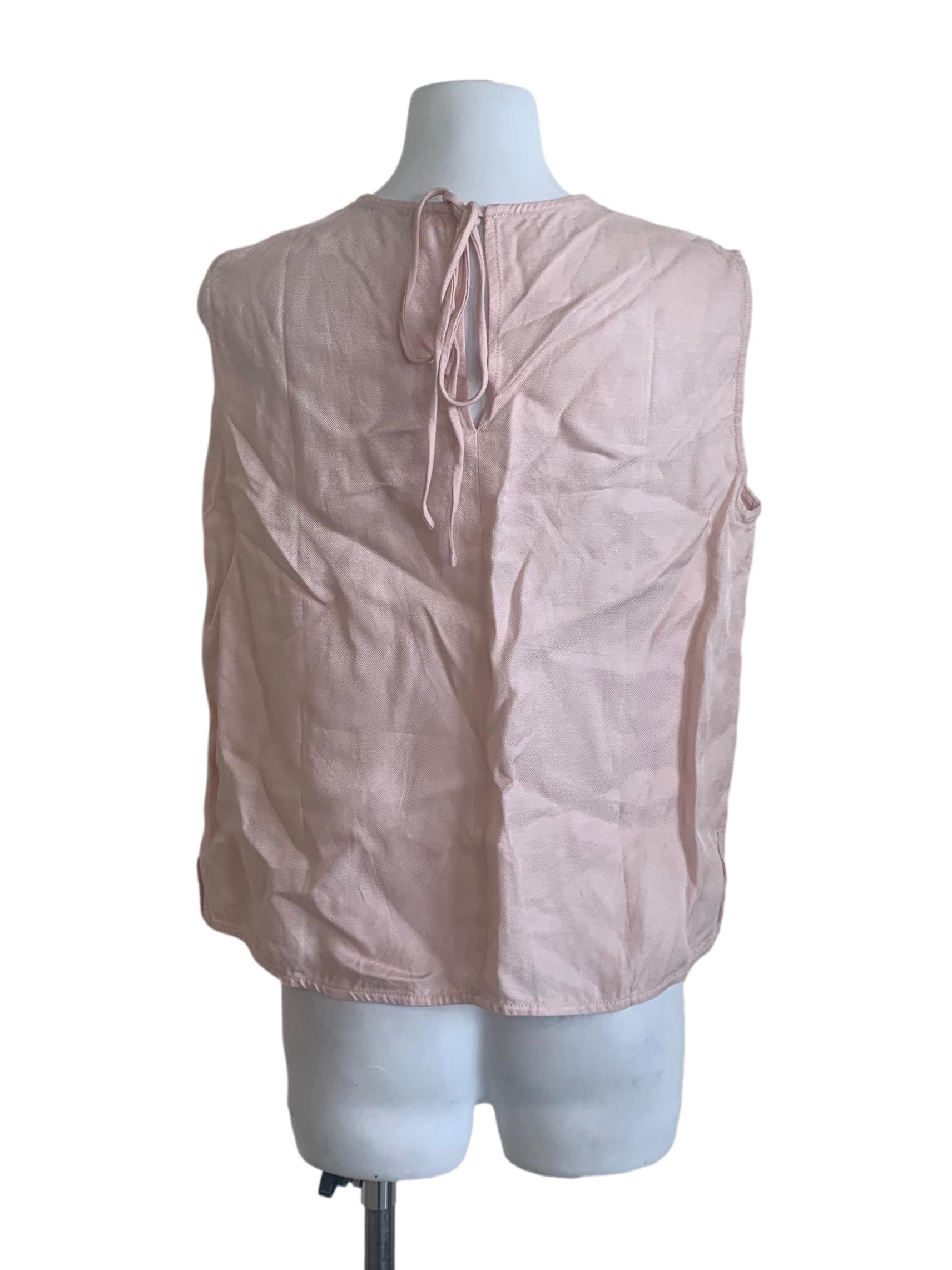 Rose Pink Round Neck Top