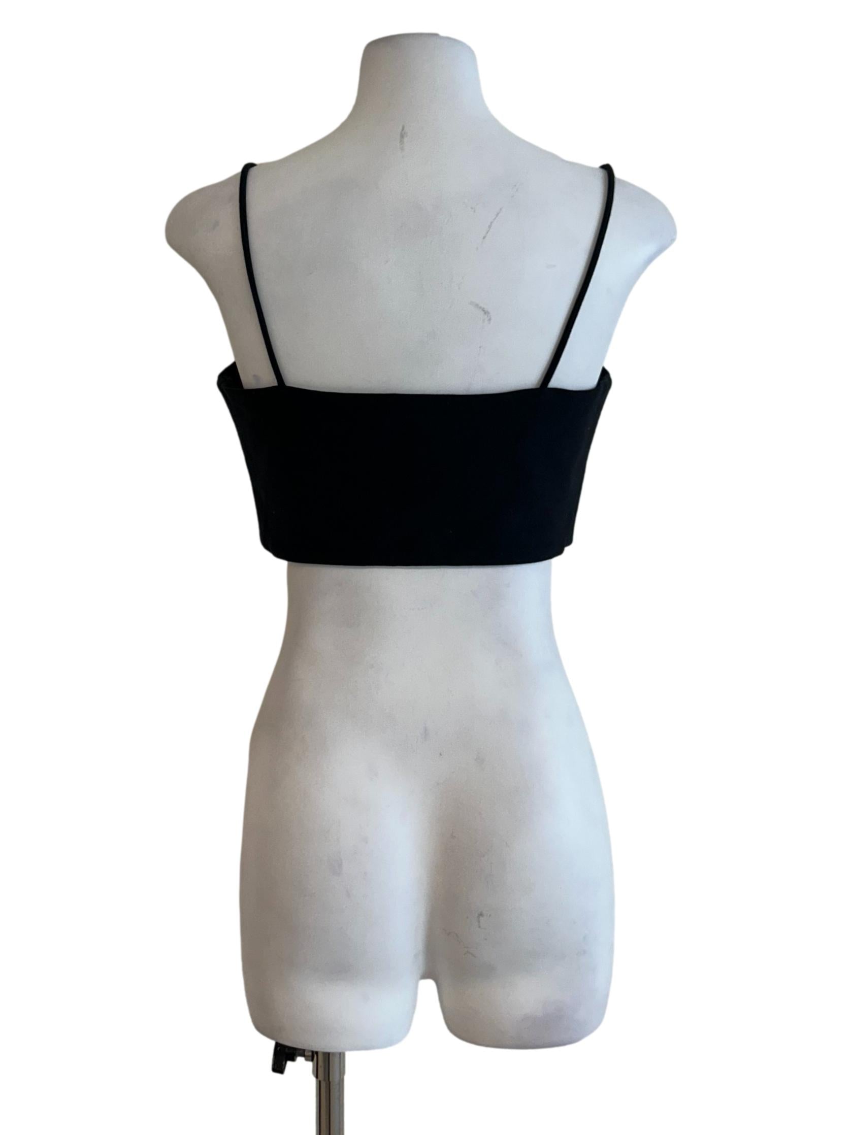 Raven Black Cami Crop Top