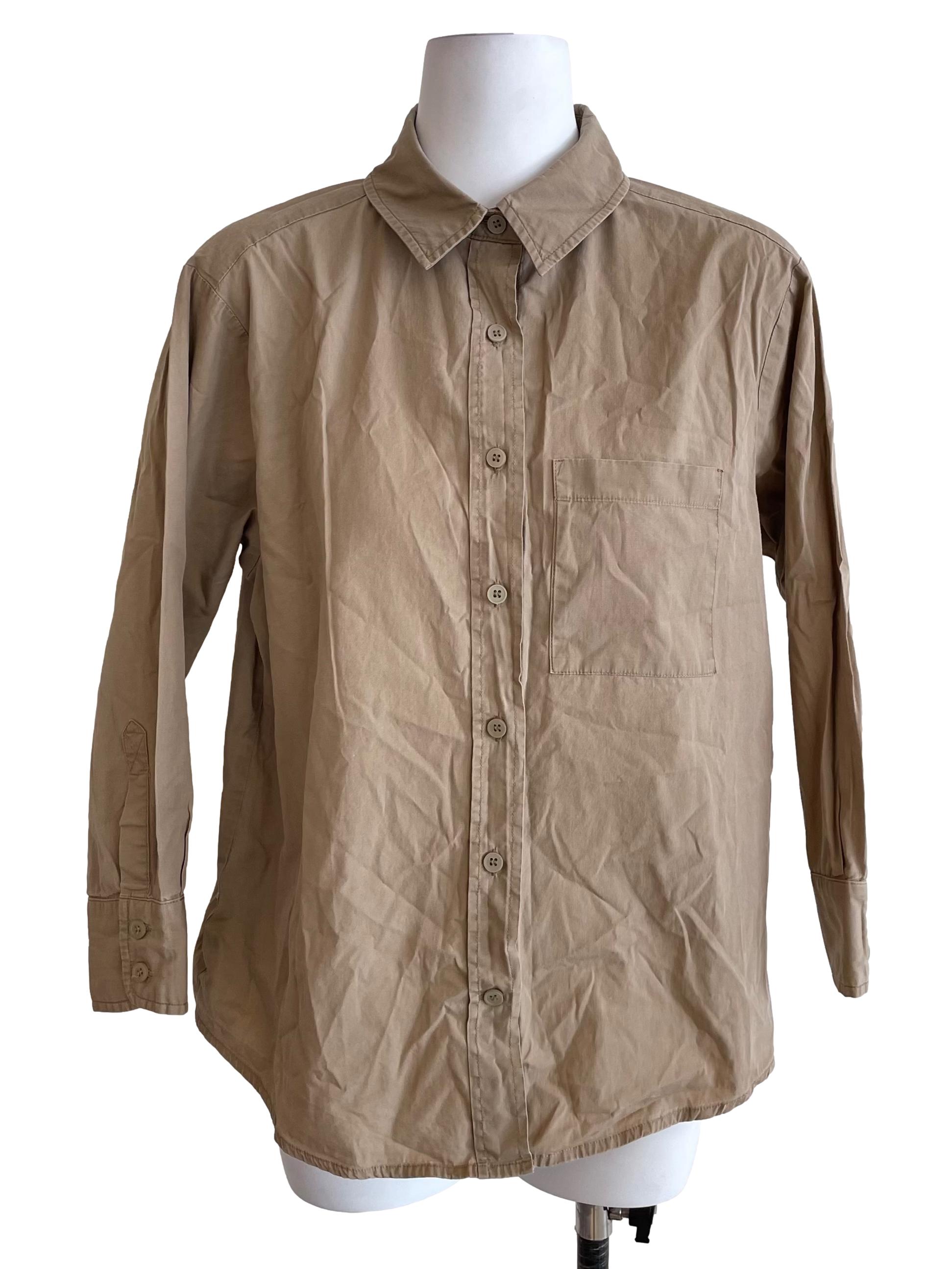 Latte Beige Oxford Shirt