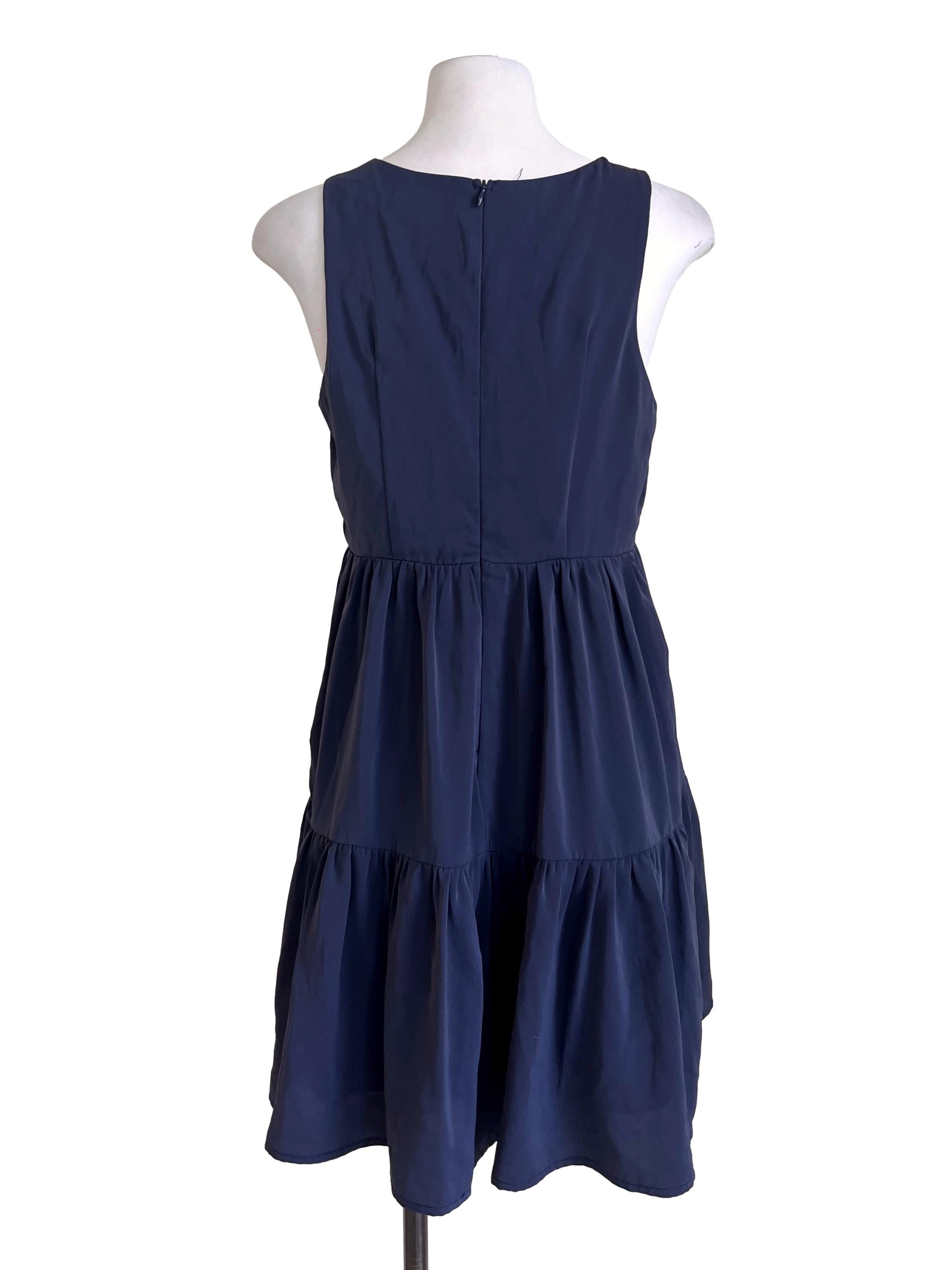 Navy Blue Tiered Dress TTR