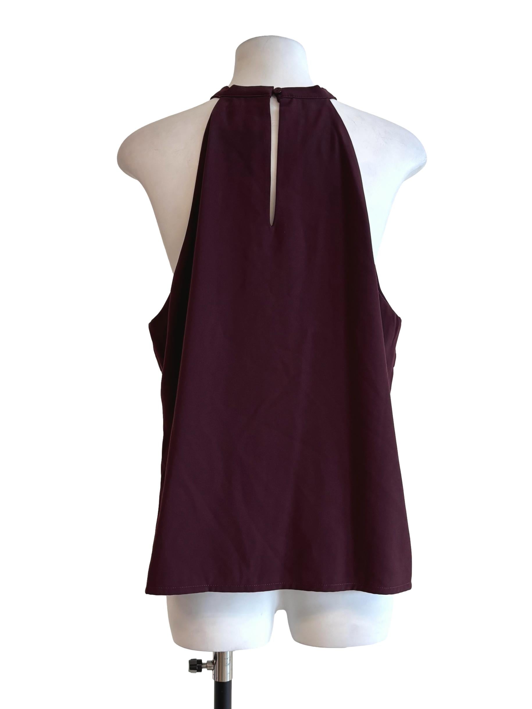 Sangria Purple Halter Top LB