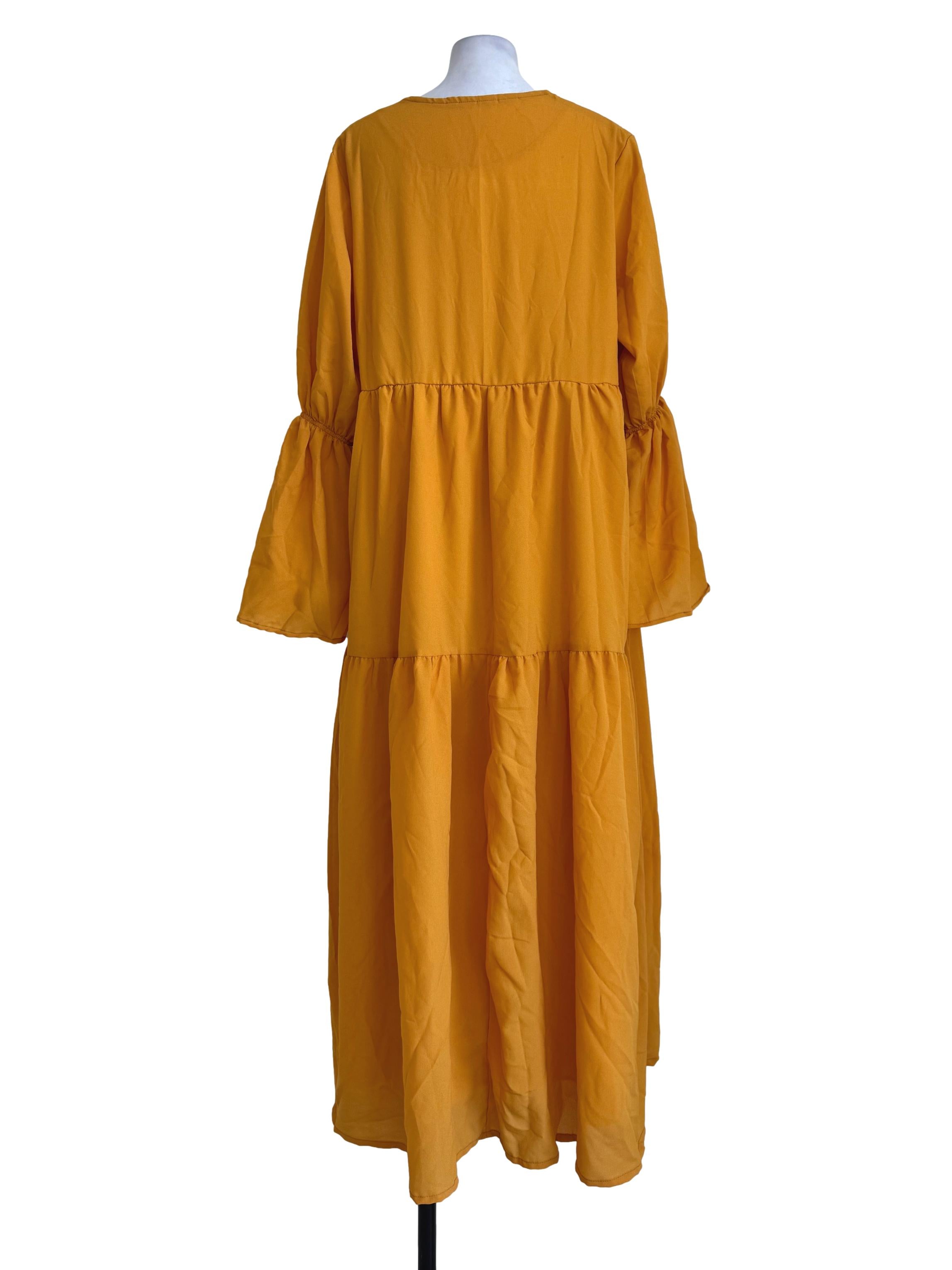 Bright Carnation Long Sleeve Dress