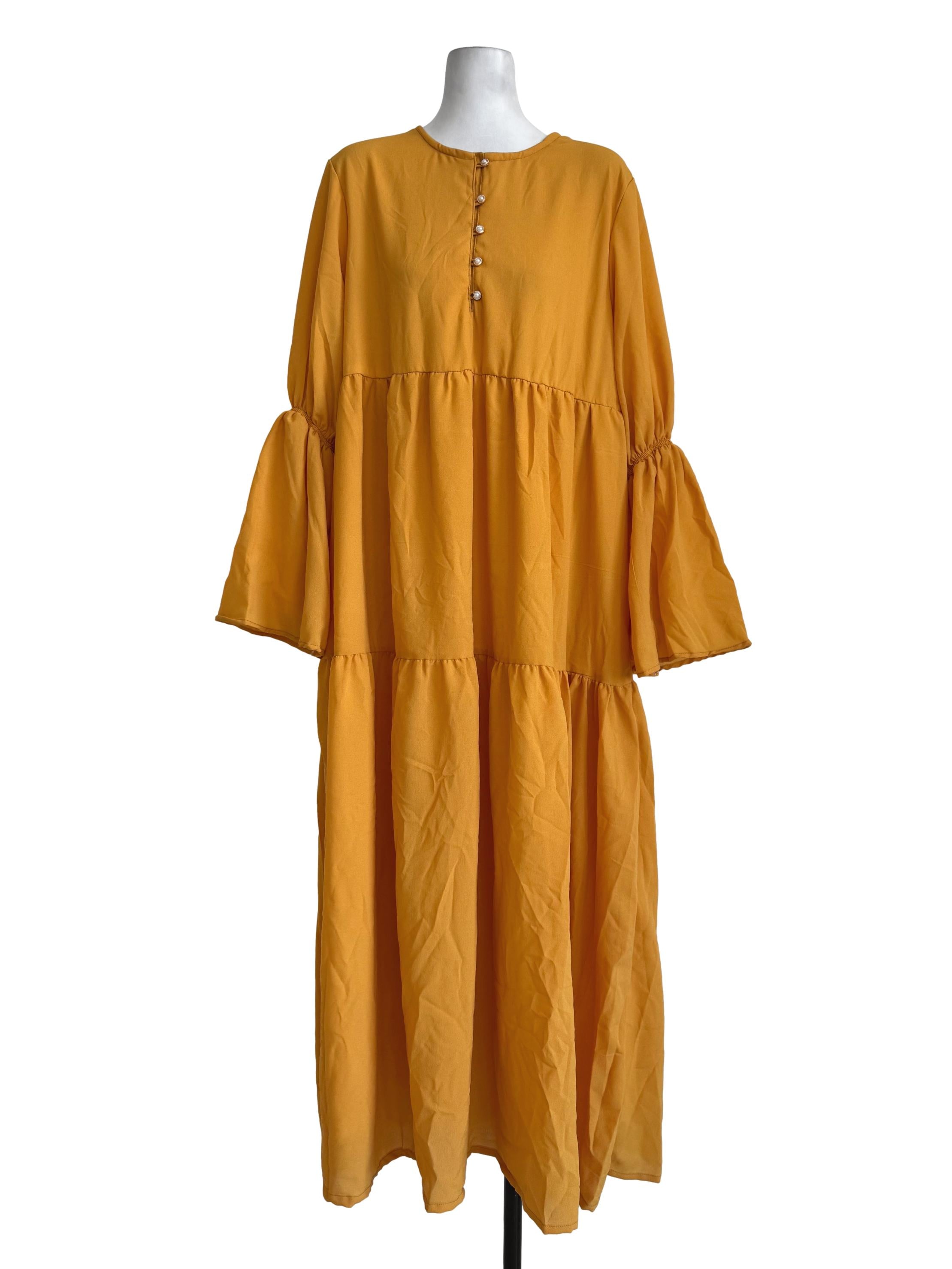 Bright Carnation Long Sleeve Dress