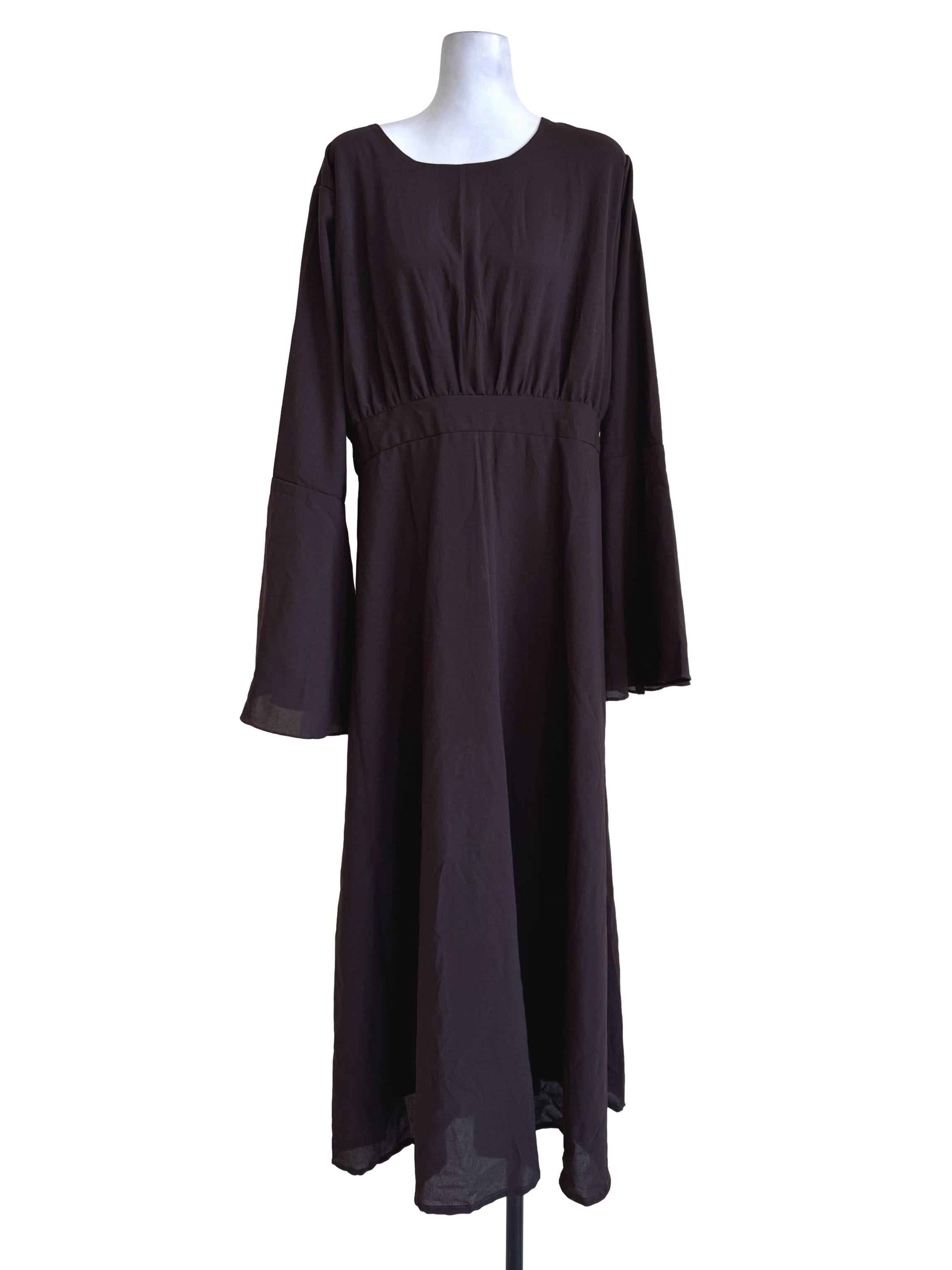 Dark Chocolate Long Sleeve Dress