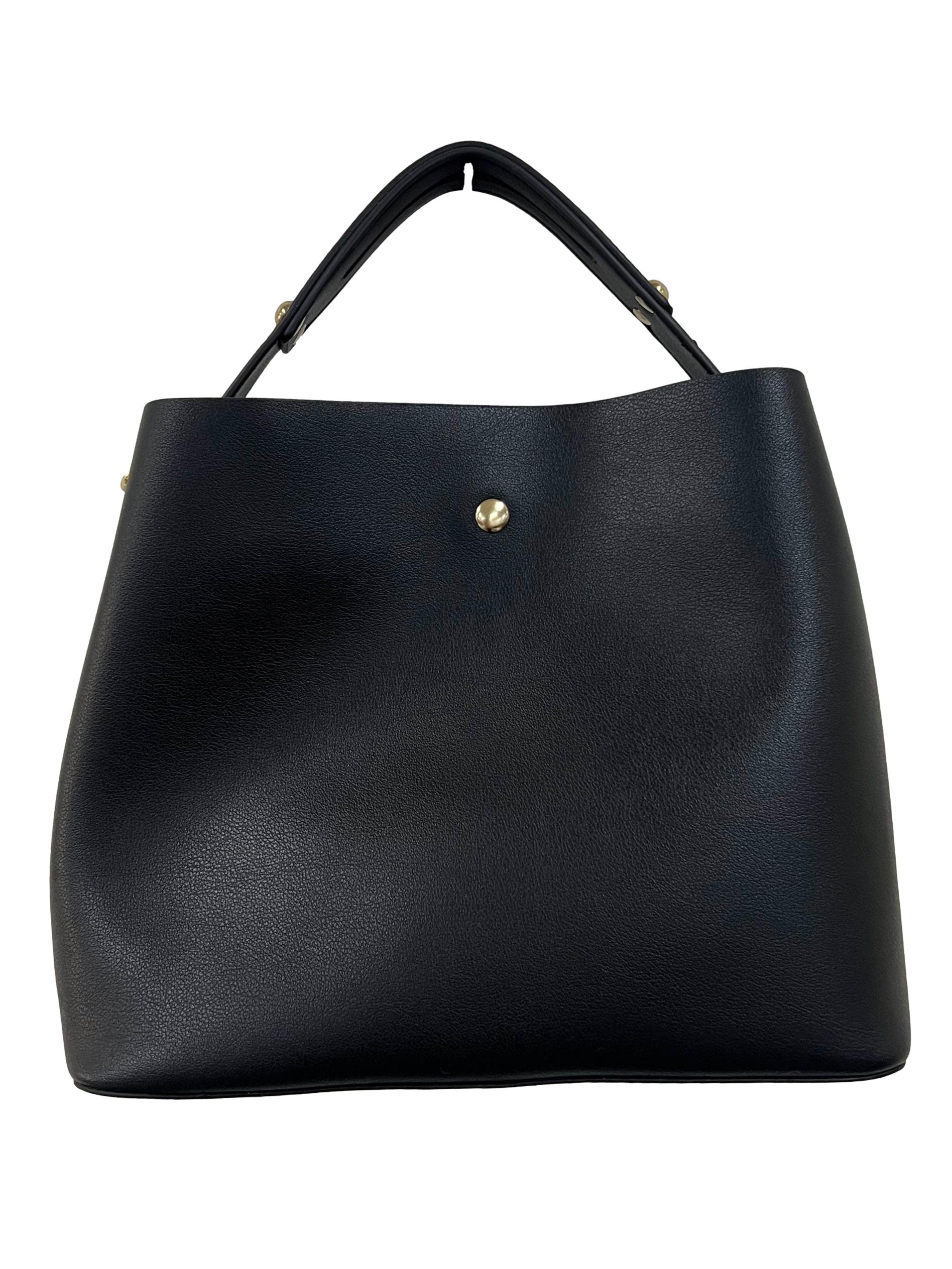 Black Classy Structure Crossbody Bag