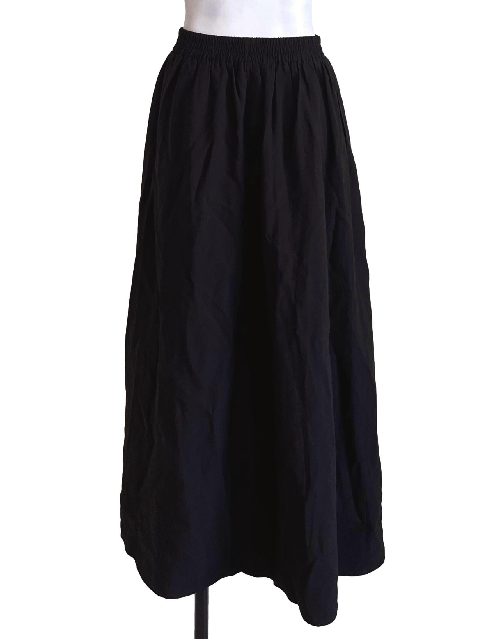 Crow Black Tiered Skirts