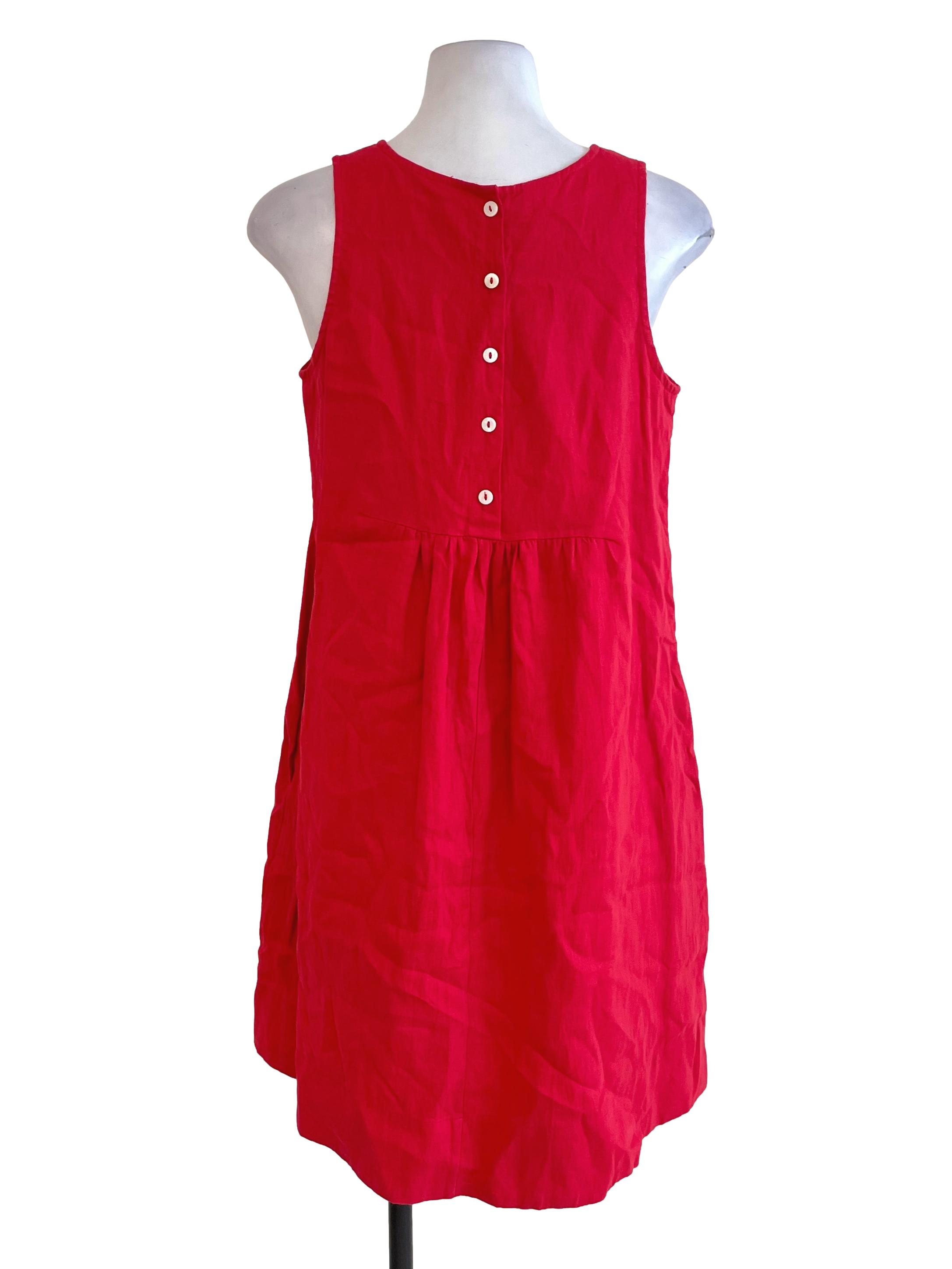 Rose Red Sleeveless Dress