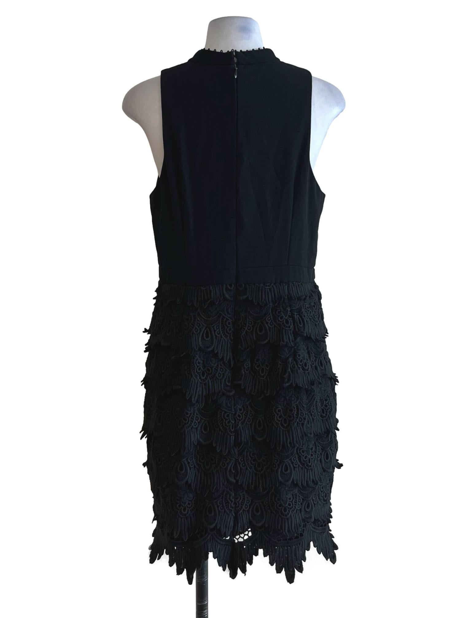 Black Lace A-Line Dress