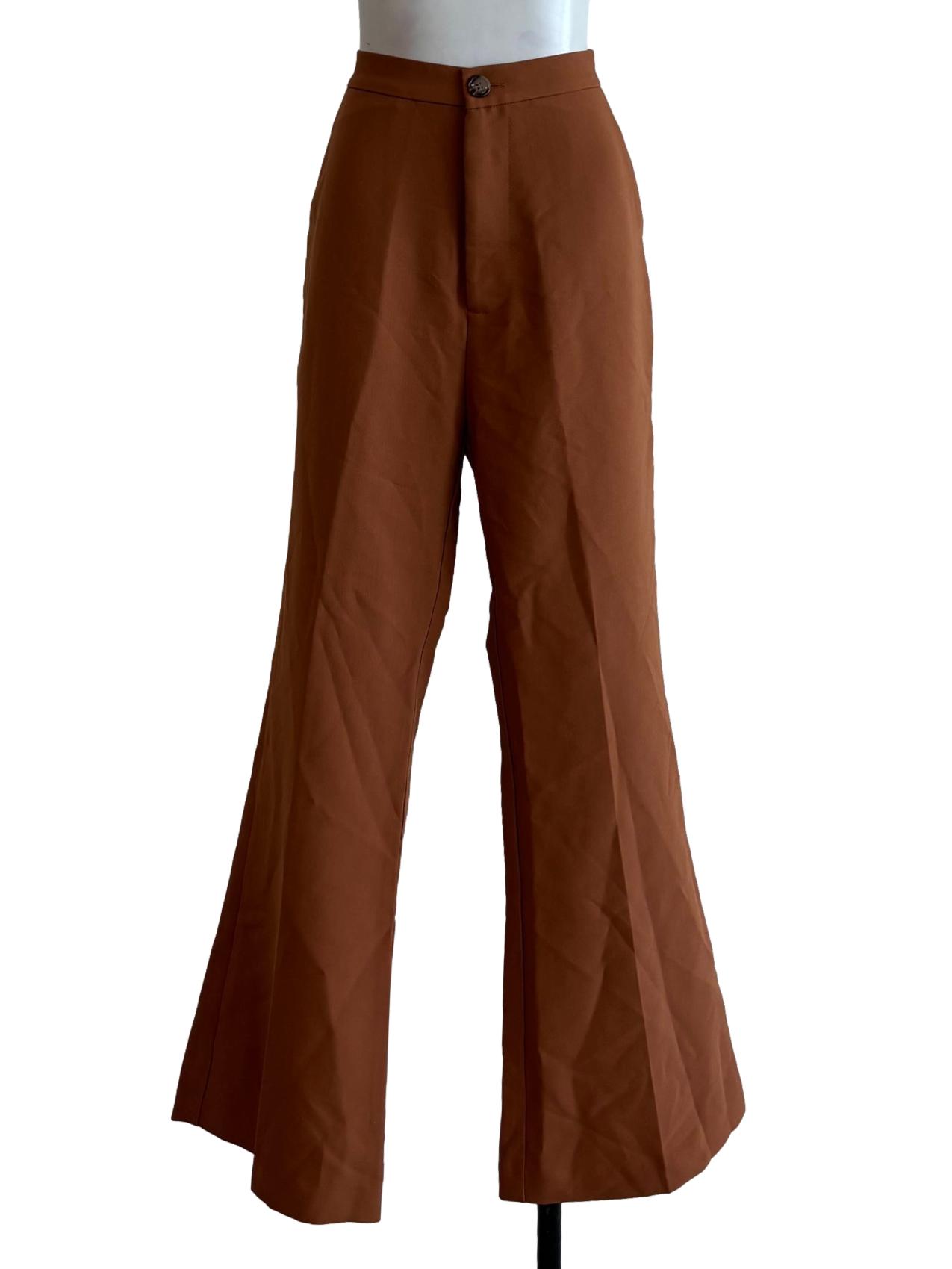 Cinnamon Brown Bootcut Pants