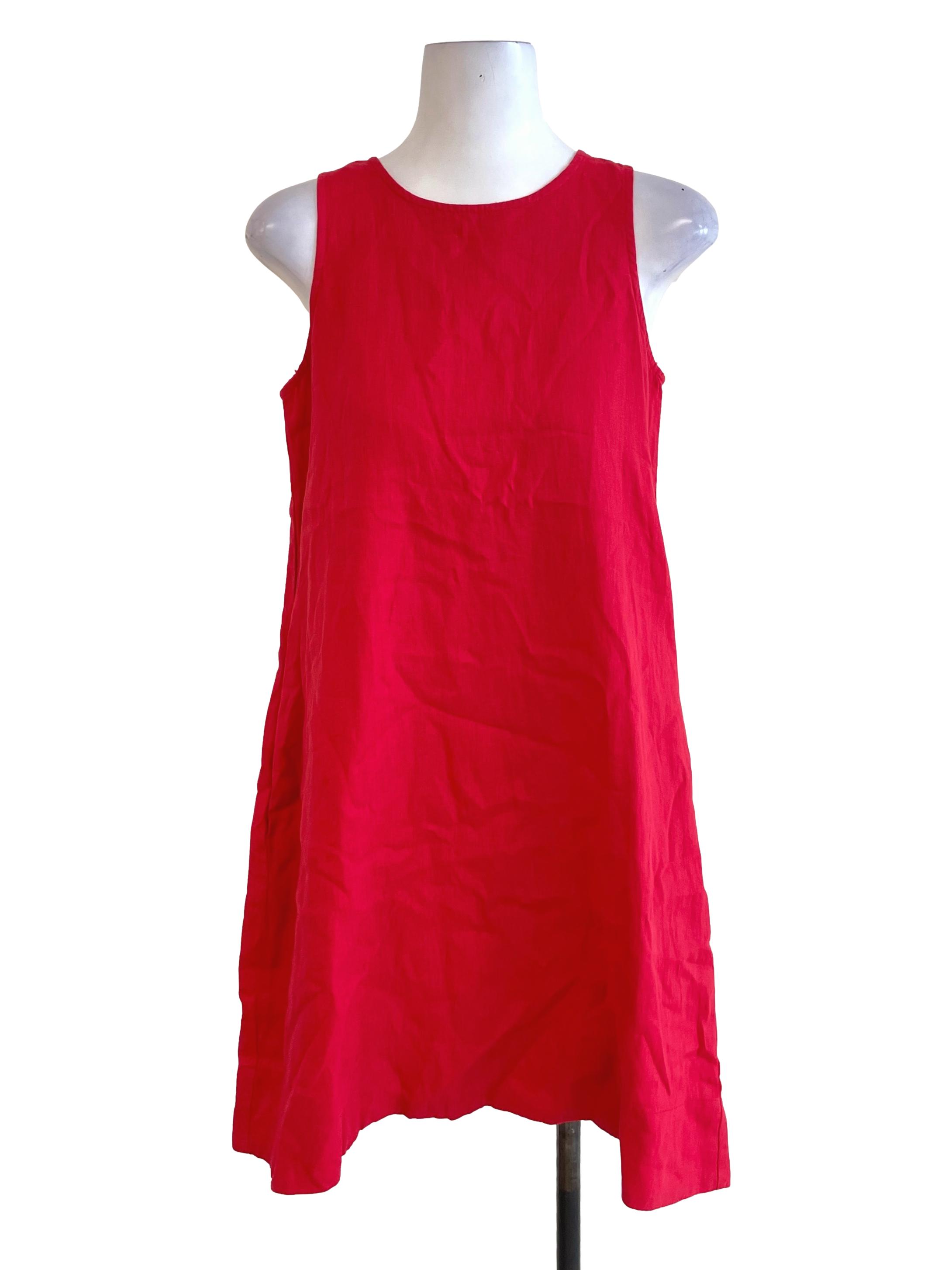 Rose Red Sleeveless Dress
