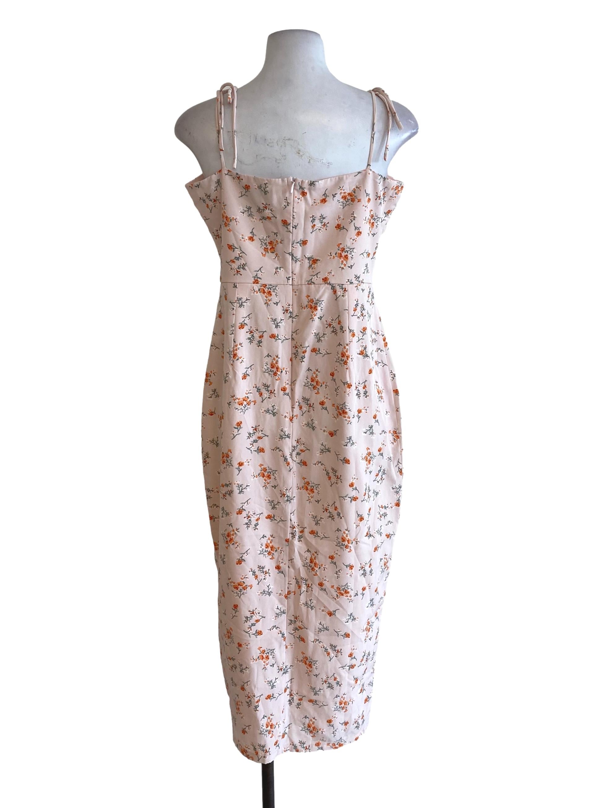 Pink Floral Slip Dress