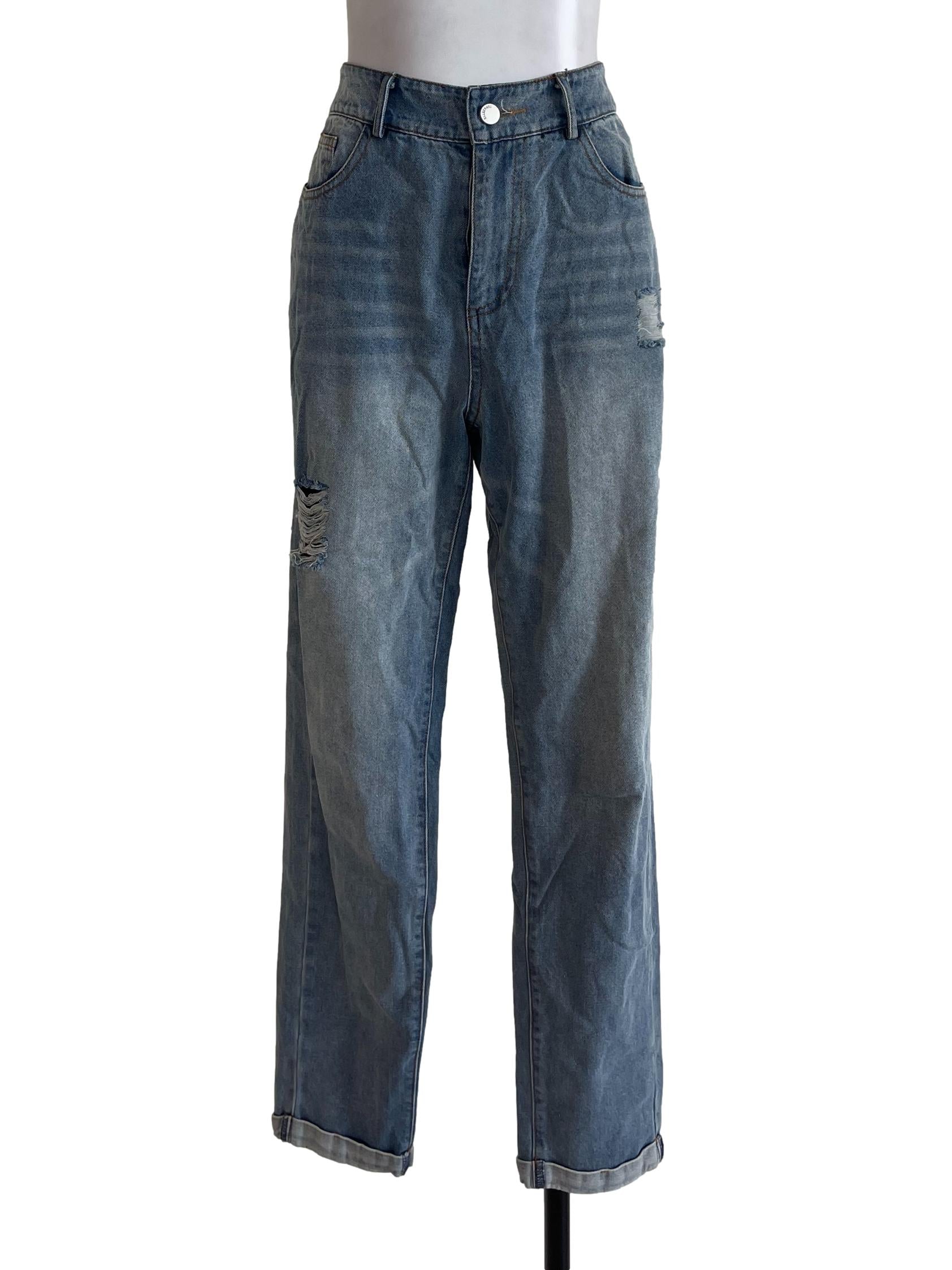 Blue Ripped Jeans