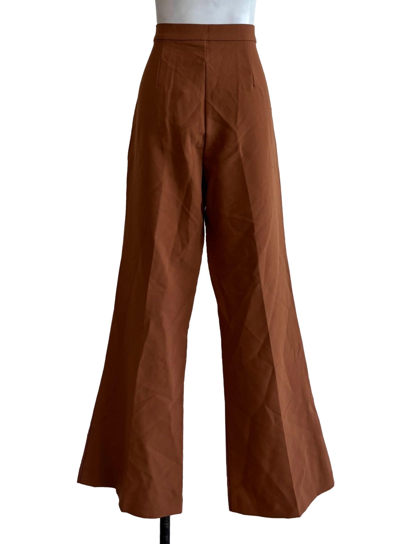 Cinnamon Brown Bootcut Pants