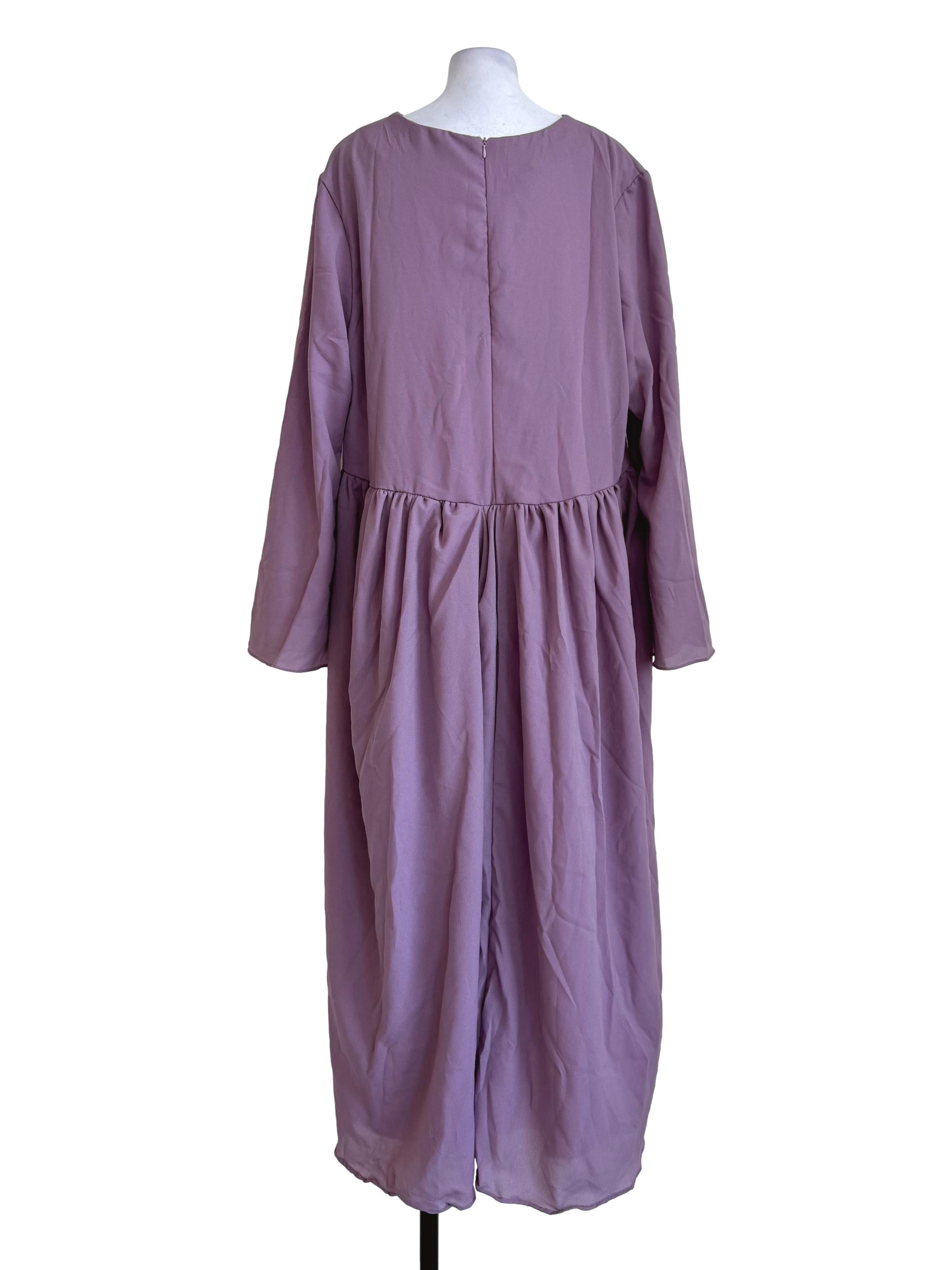Dusty Periwinkle Long Sleeve Dress