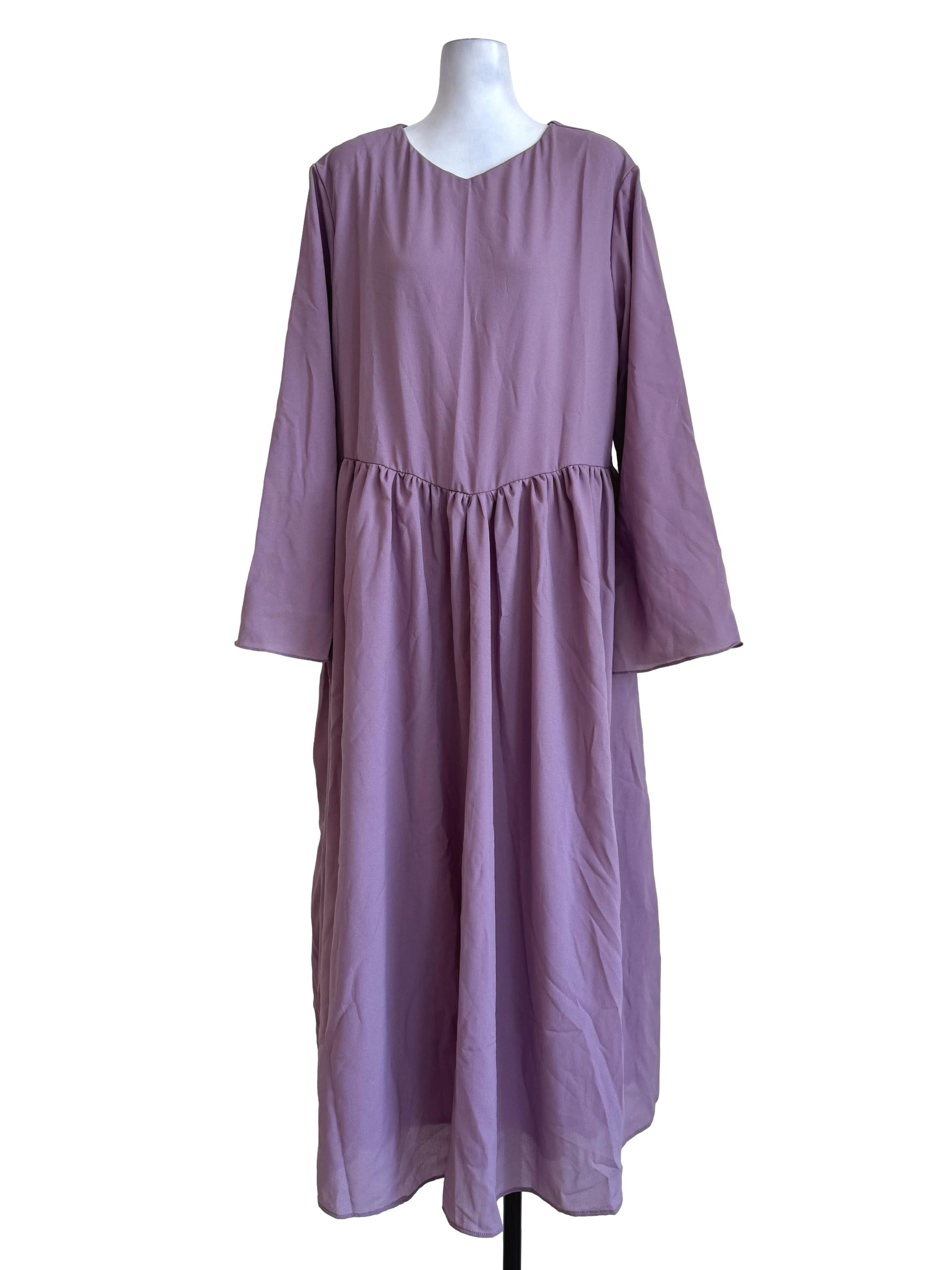 Dusty Periwinkle Long Sleeve Dress