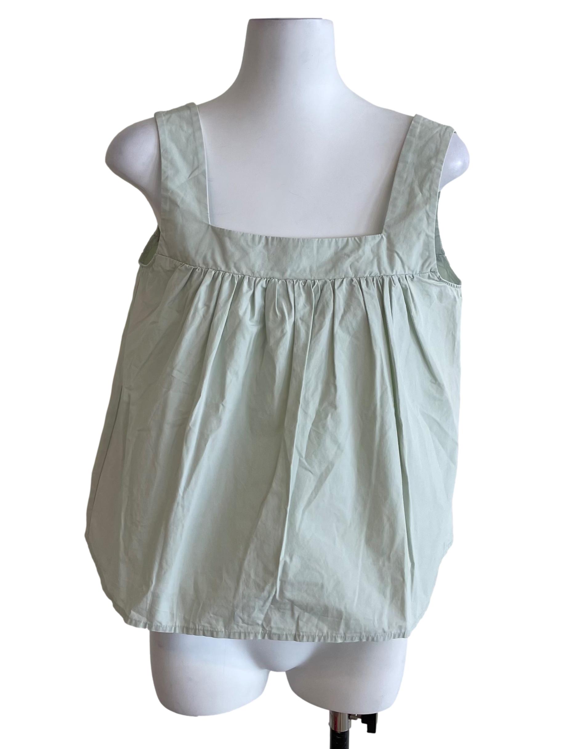 Milky Green Tiered Babydoll Top
