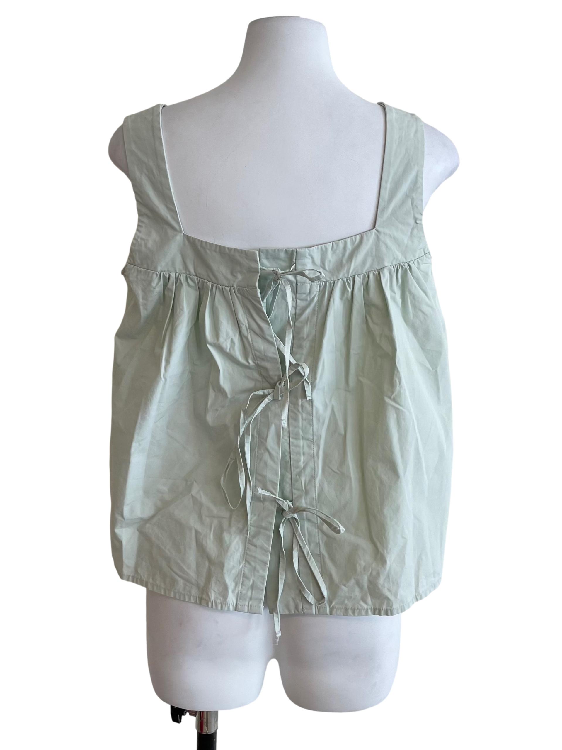 Milky Green Tiered Babydoll Top