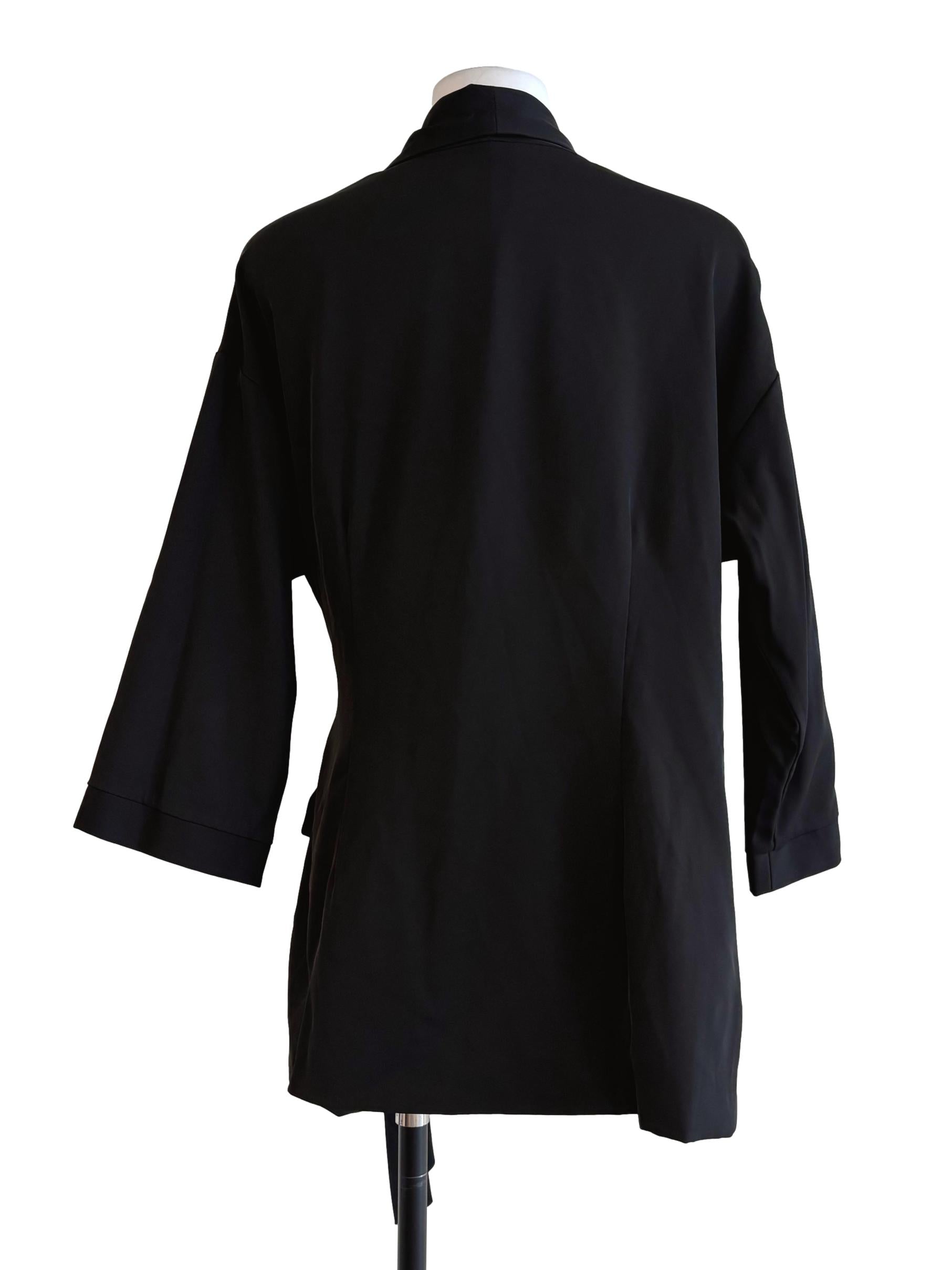 Jet Black Wrap Blazer LB
