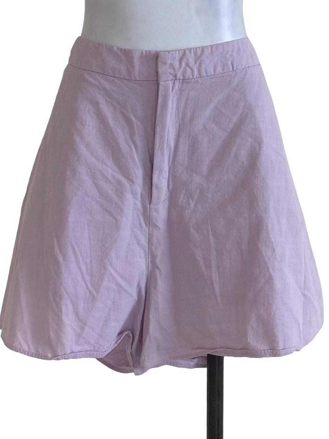 Love Bonito  Lilac Plain Shorts  | REFASH