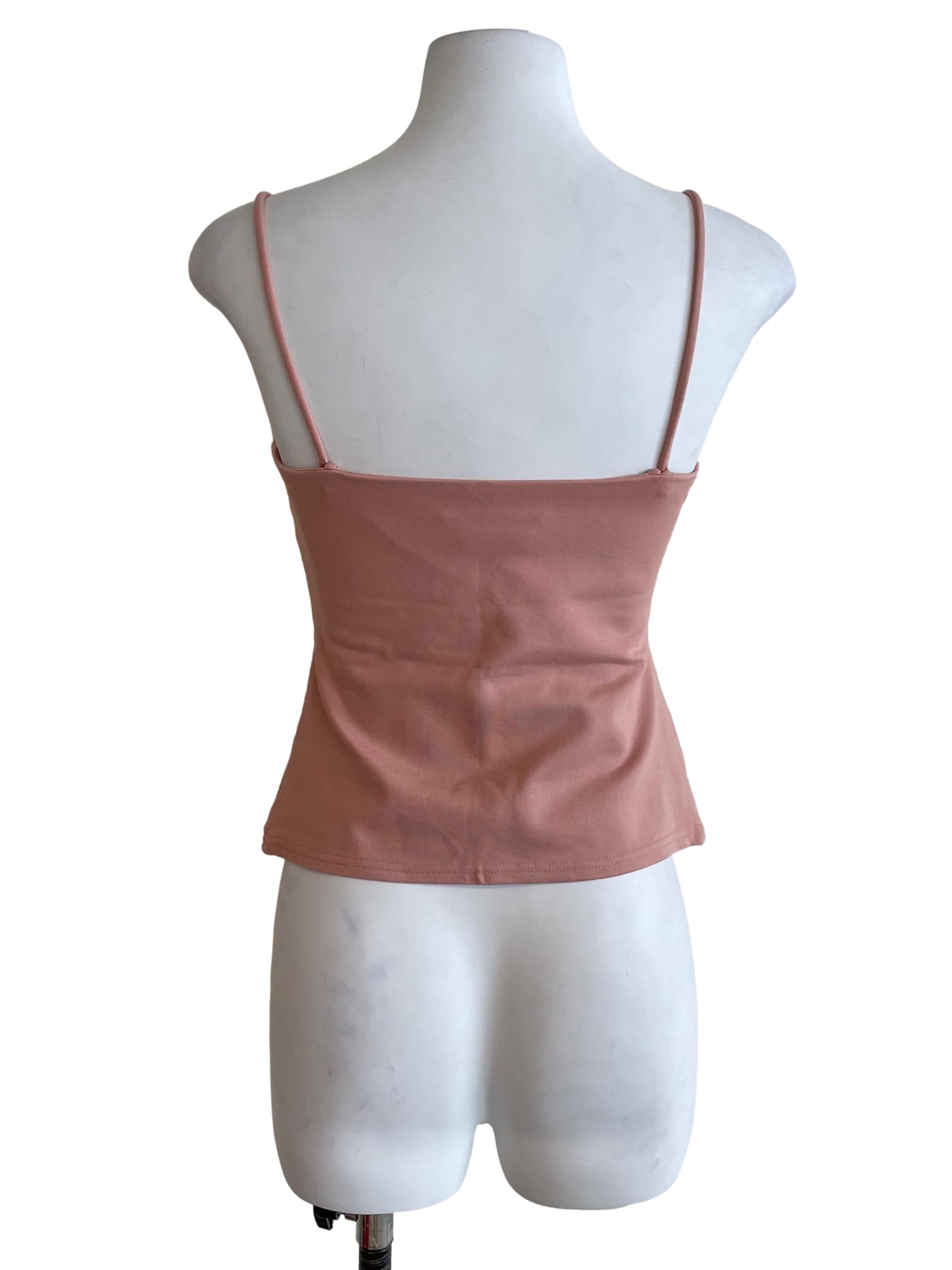 Salmon Pink Slim Camisole