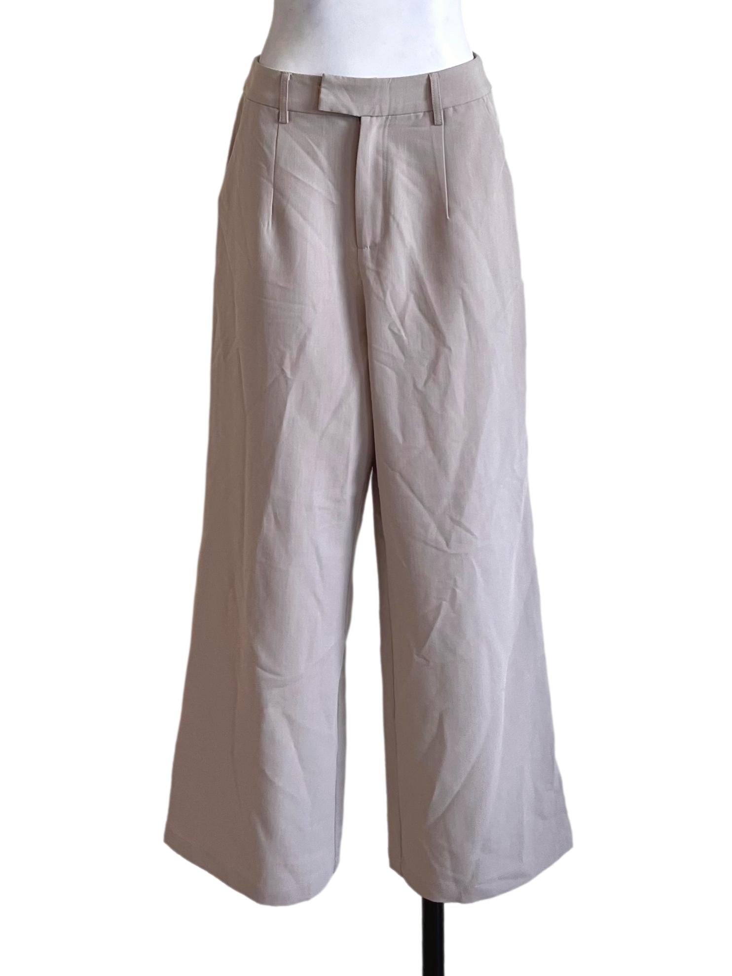Coconut White Wide Leg Pants