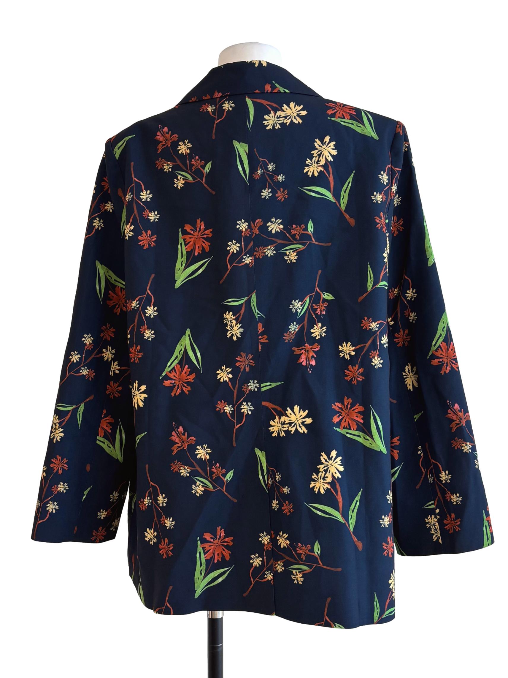 Midnight Blue Patterned Blazer LB