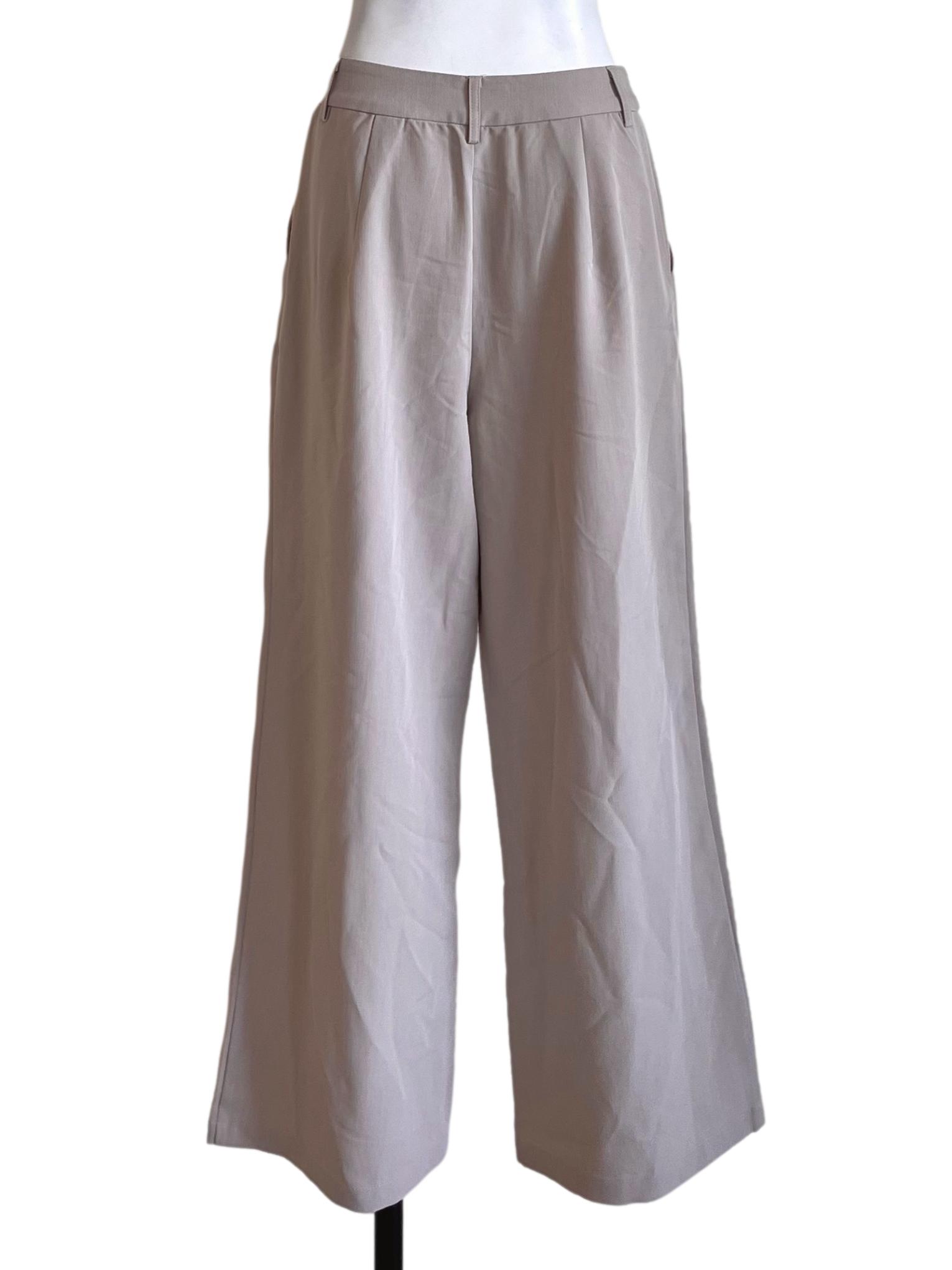 Coconut White Wide Leg Pants