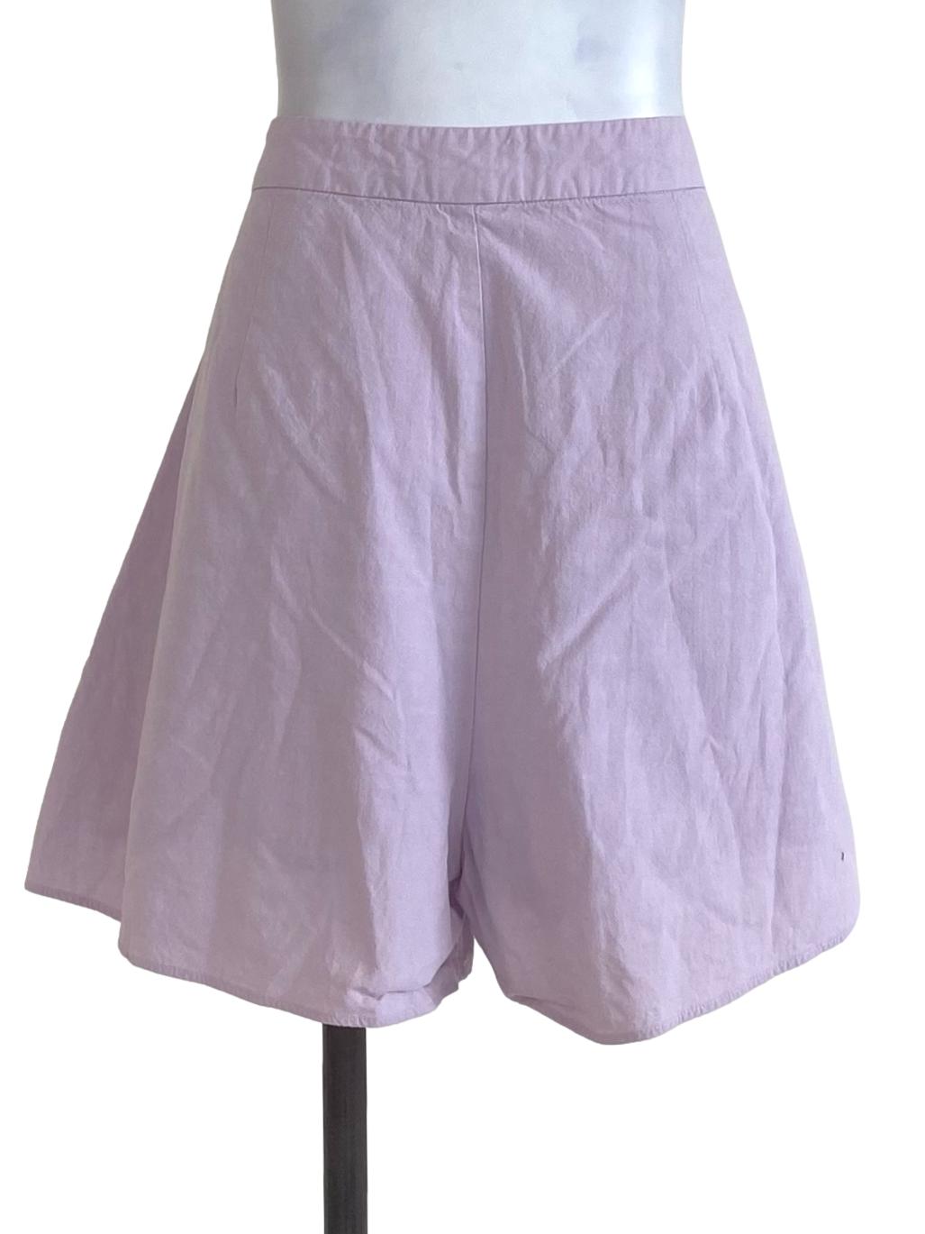 Love Bonito  Lilac Plain Shorts  | REFASH