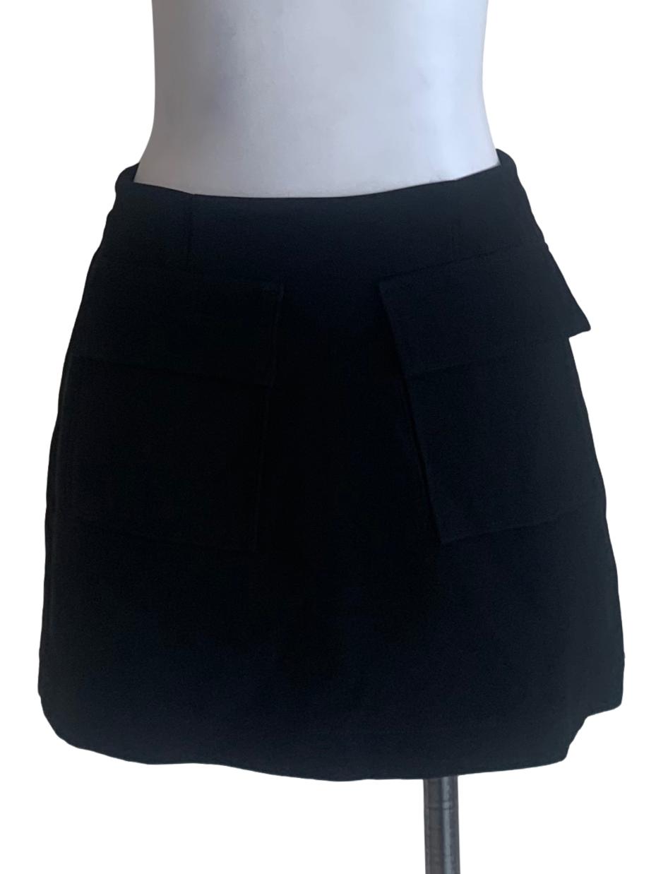 Midnight Black Mini Skorts