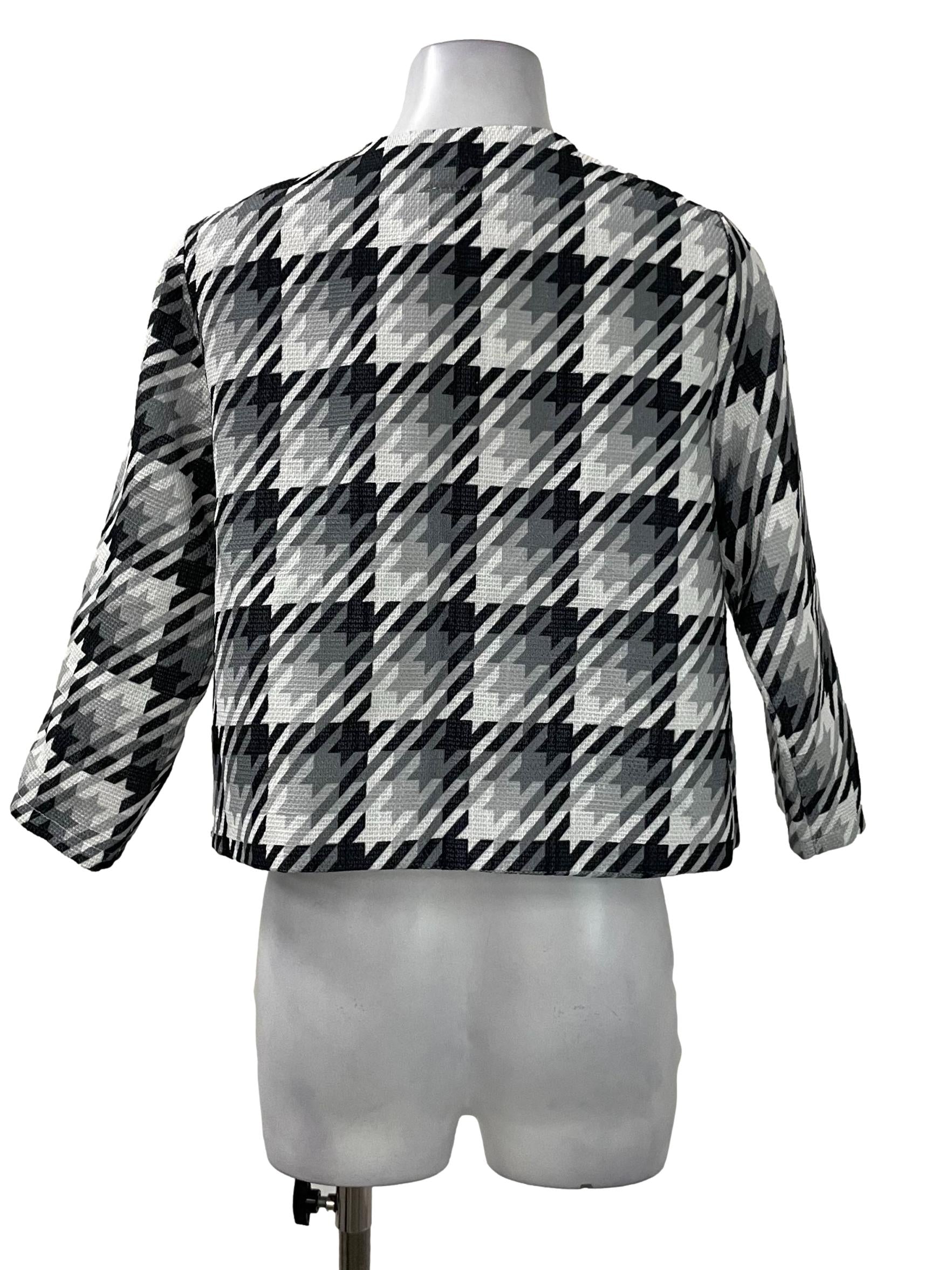 White Houndstooth Jacket