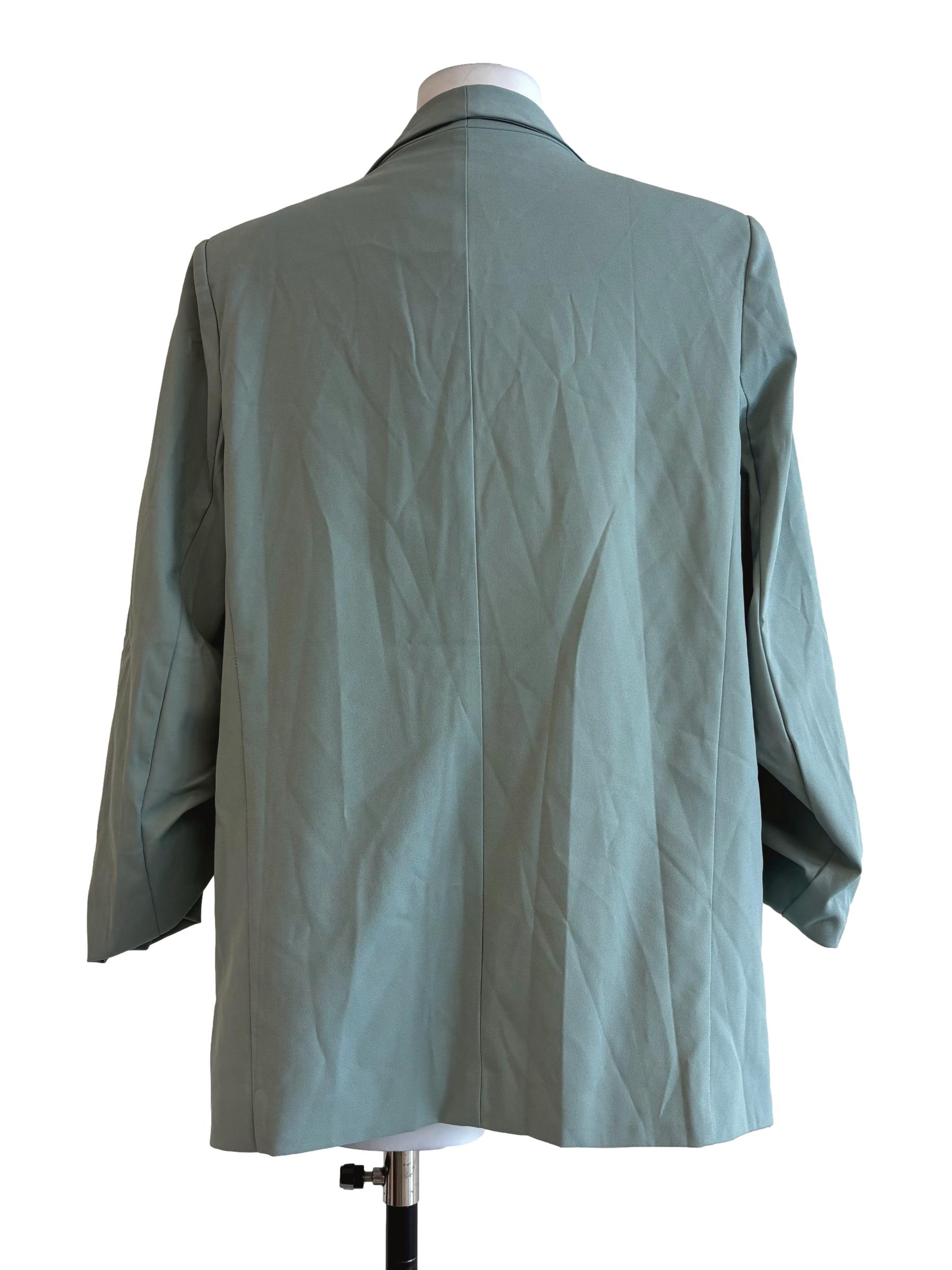 Sage Green Scrunched Blazer LB