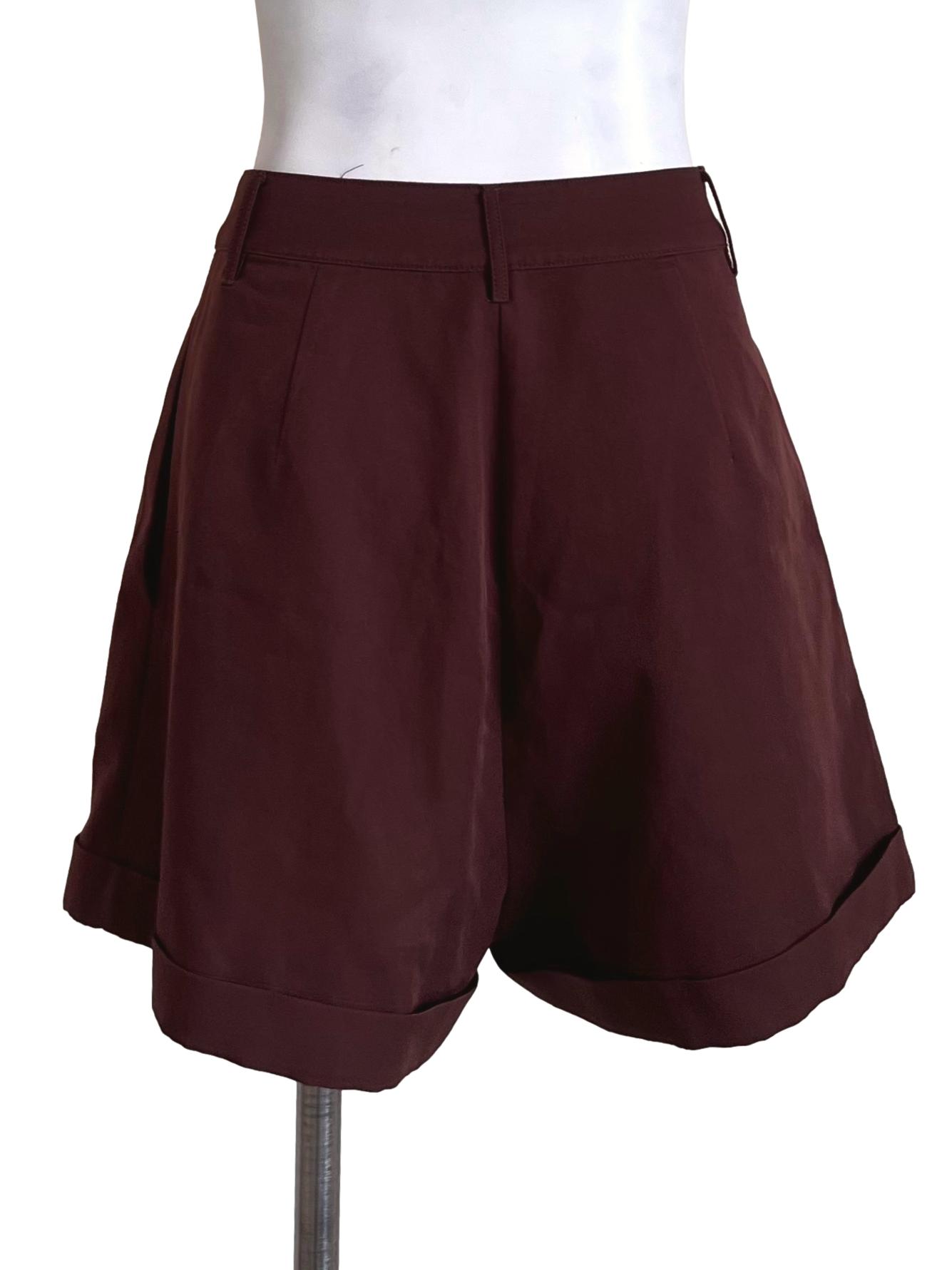 Penny Brown Structured Shorts