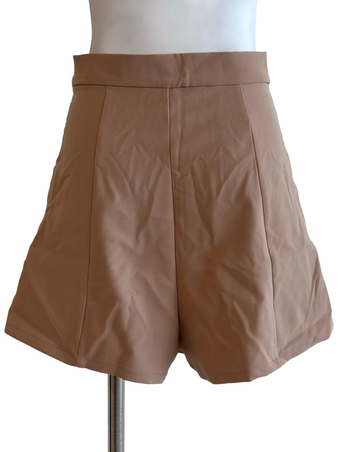 Peanut Brown Highwaist Shorts