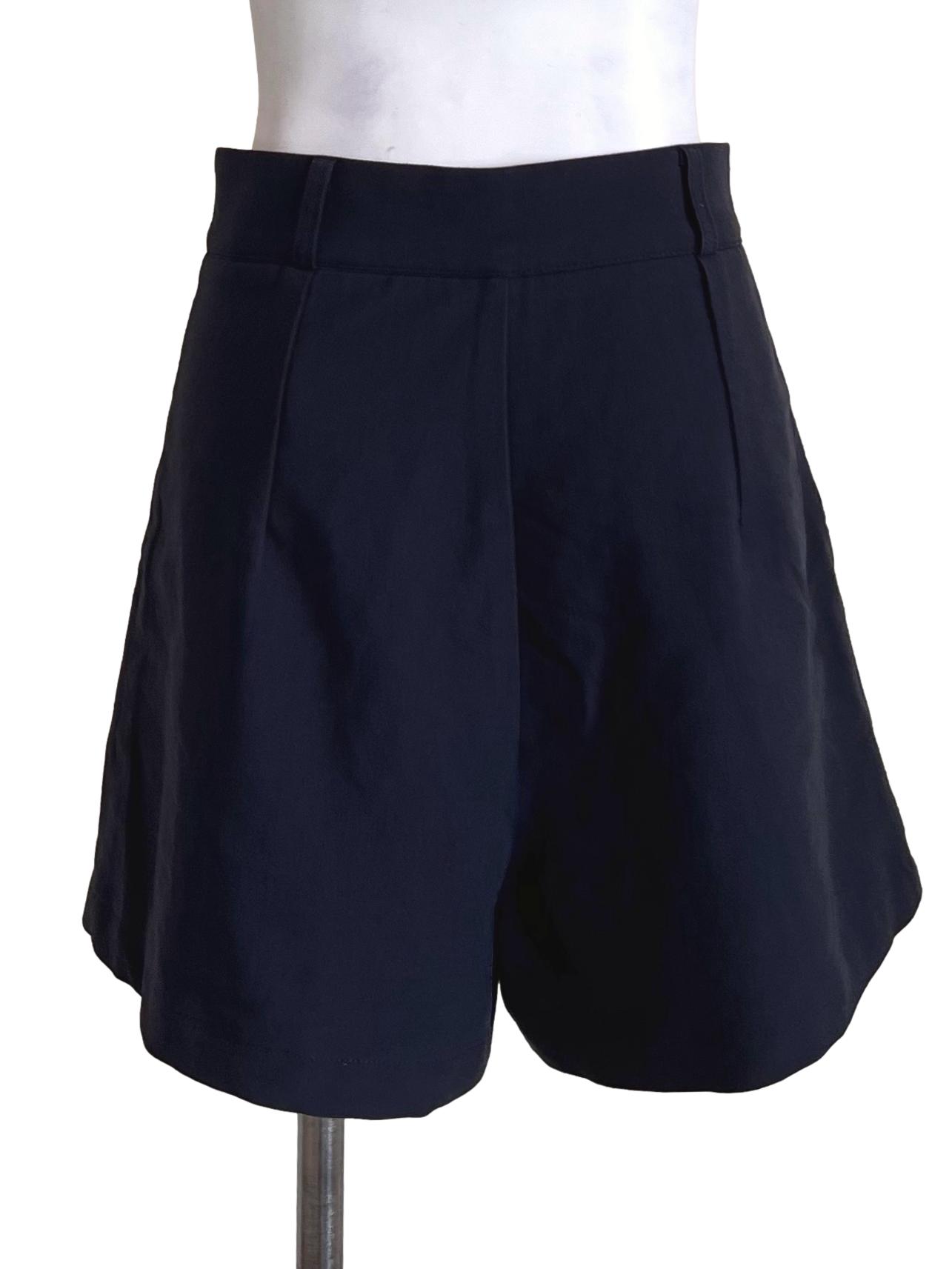 Berry Blue Structured Shorts