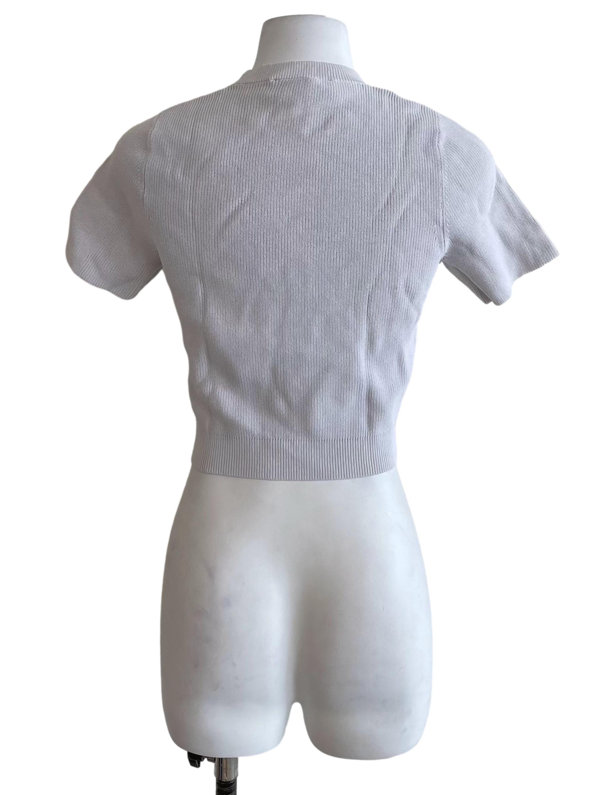 Porcelain White Knit Top
