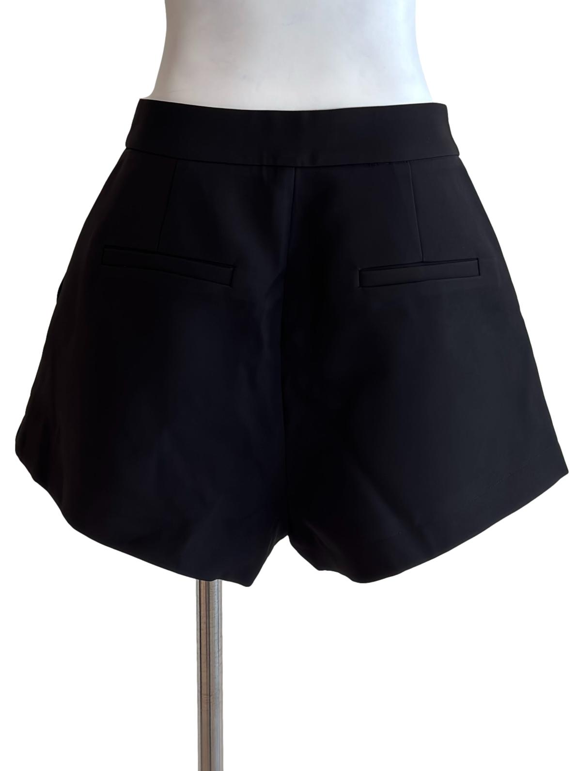Jet Black Casual Shorts