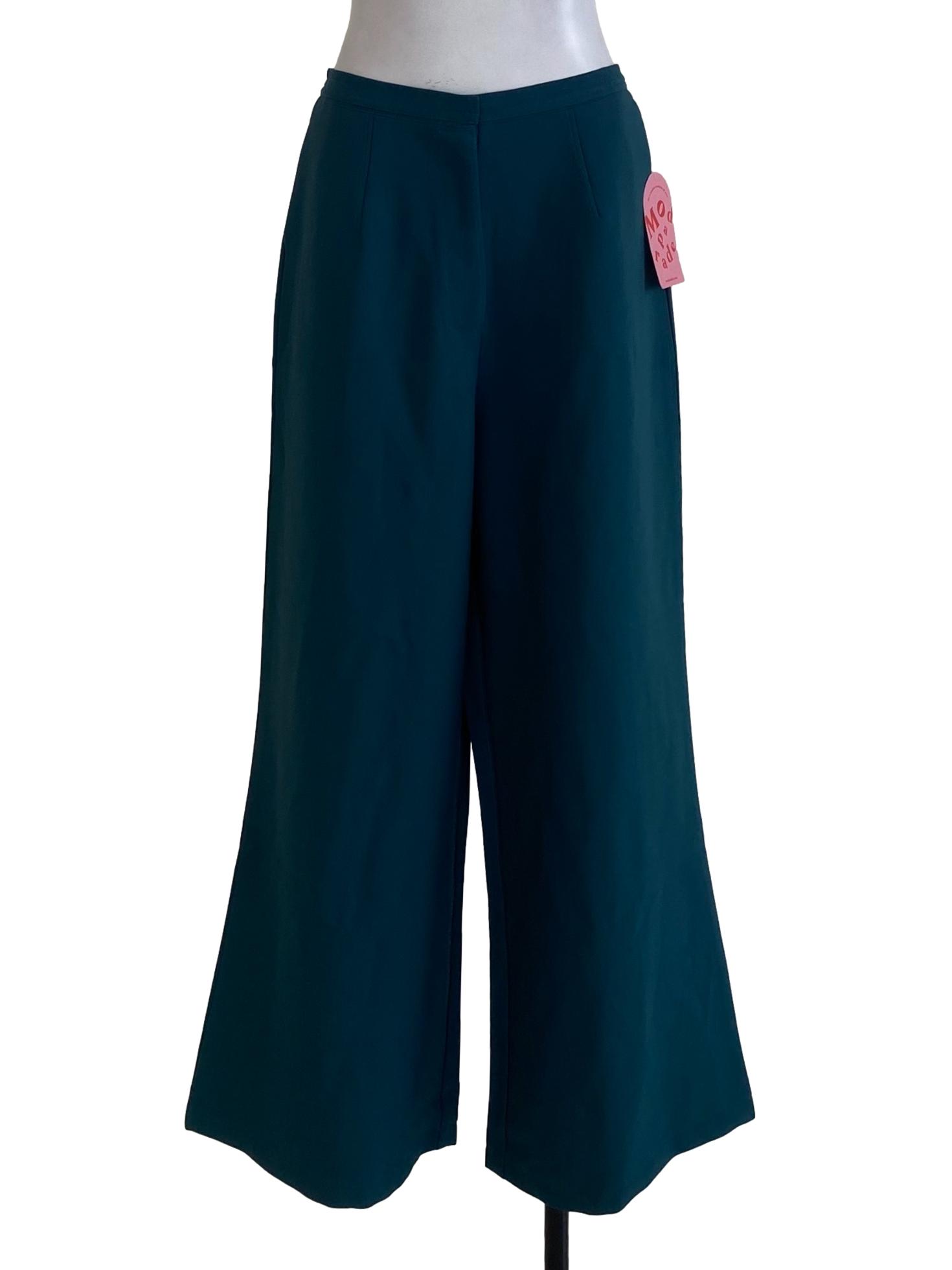 Mod Parade  Emerald Plain Formal Pants  | REFASH