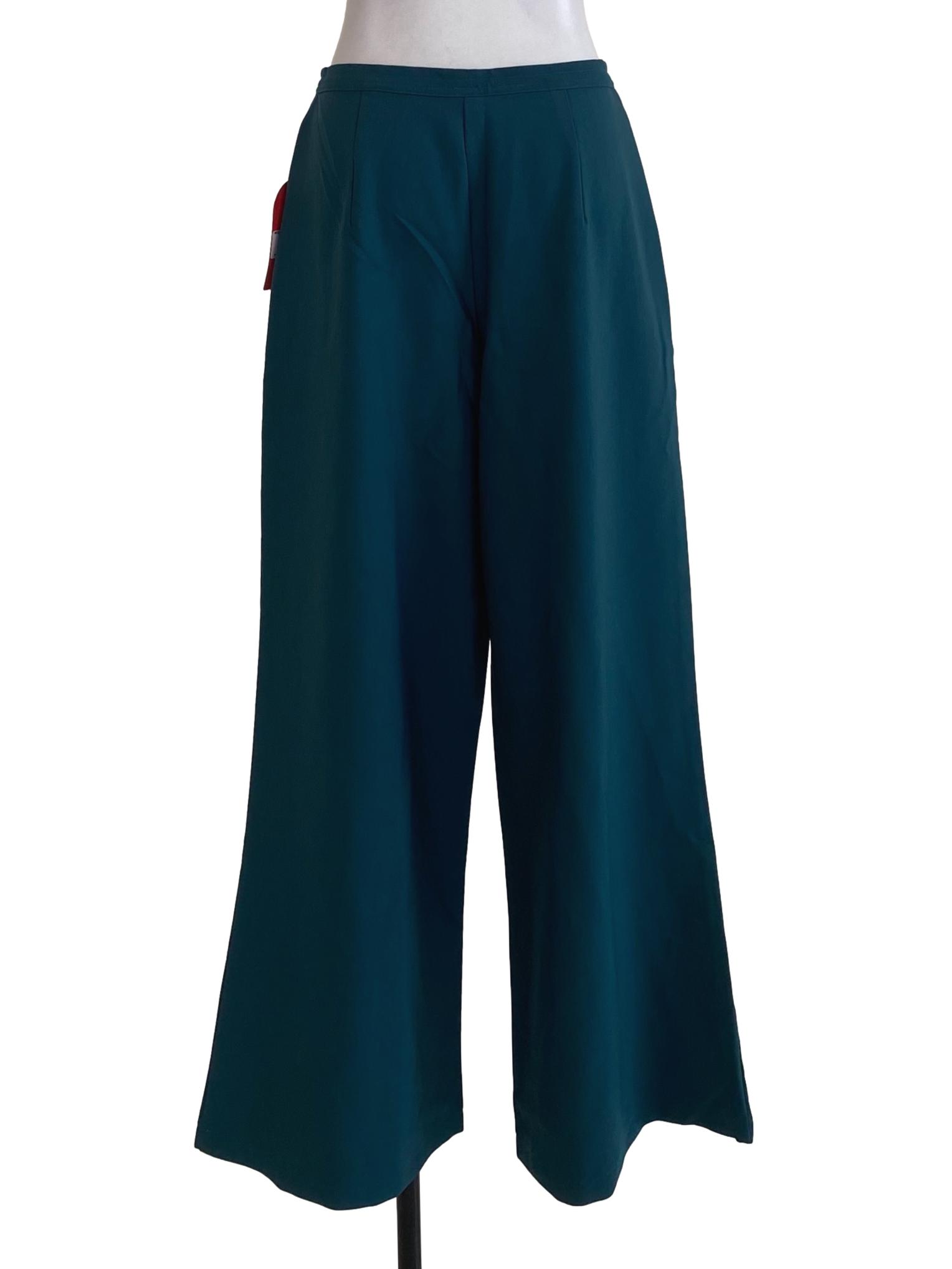 Mod Parade  Emerald Plain Formal Pants  | REFASH