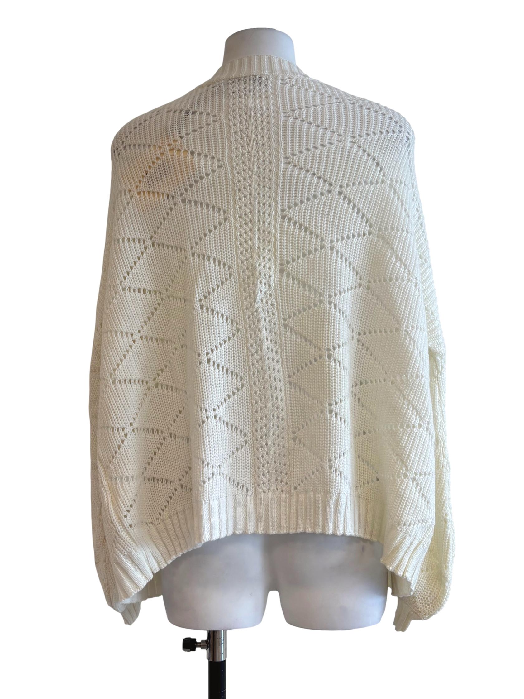 Ivory White Knit Cardigan LB
