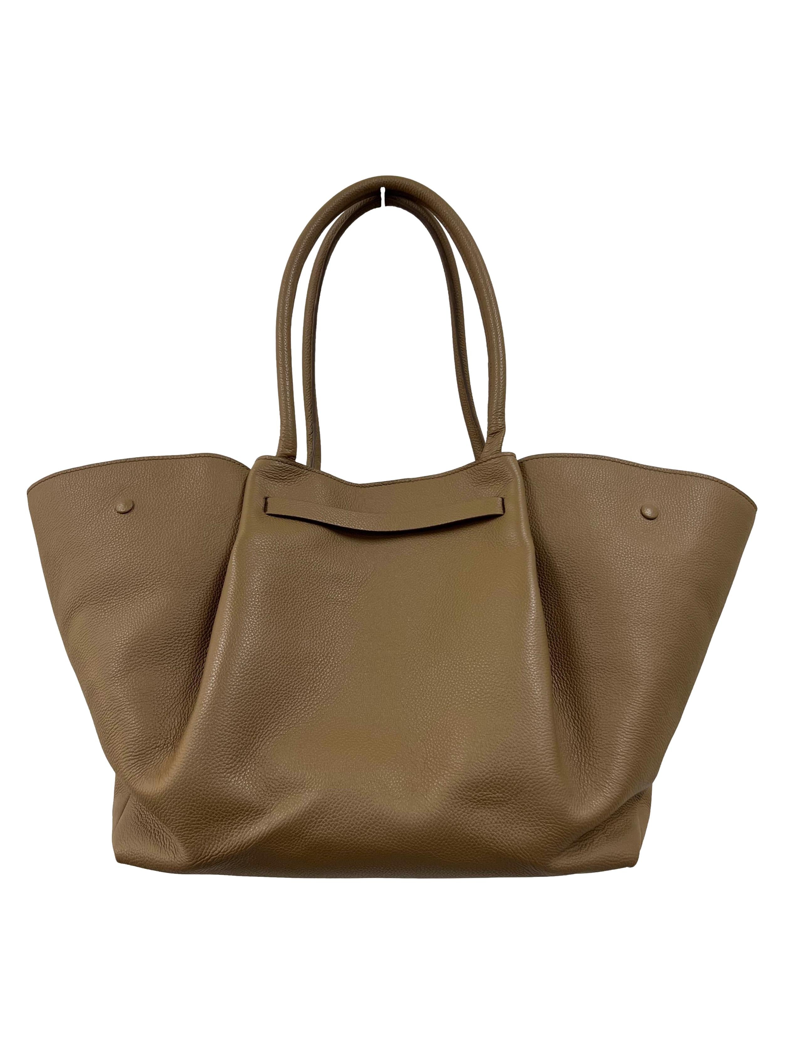 Large Tote Bag In Light Beige