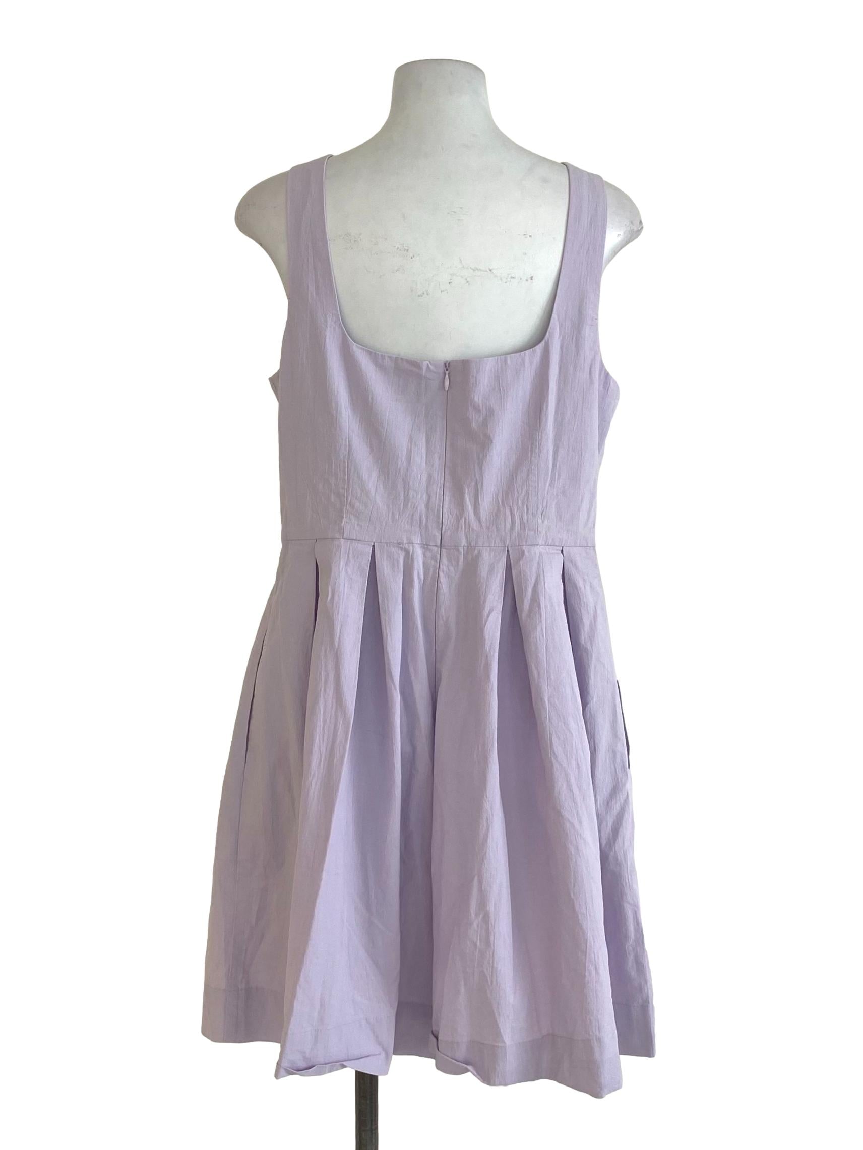 Love Bonito  Lilac Plain Rompers  | REFASH