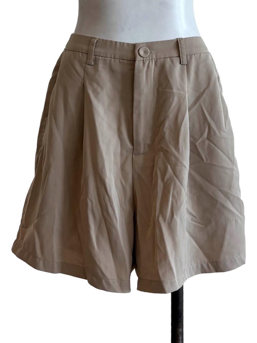 Buff Brown Relaxed Shorts