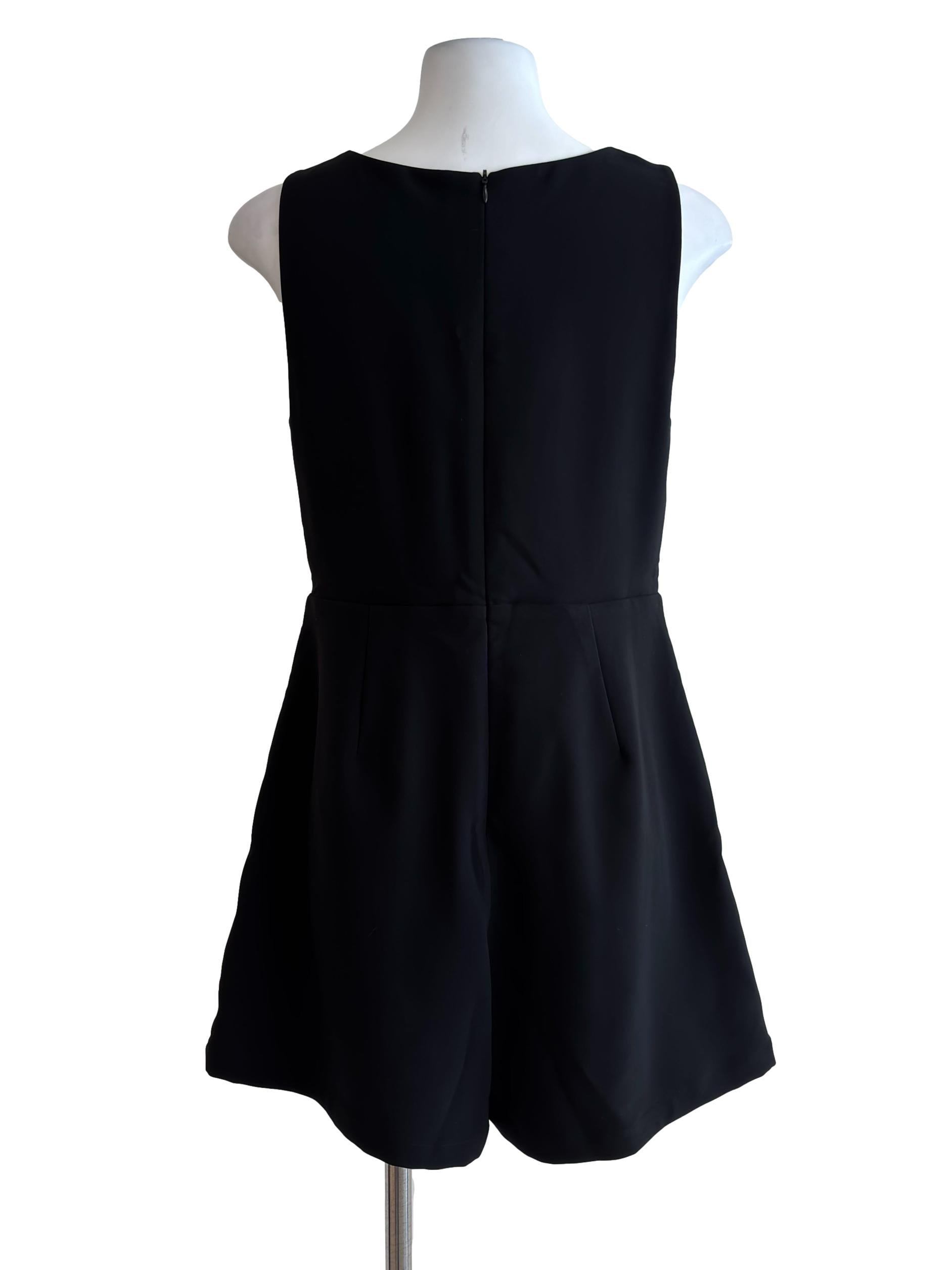 Jet Black Cutout Romper