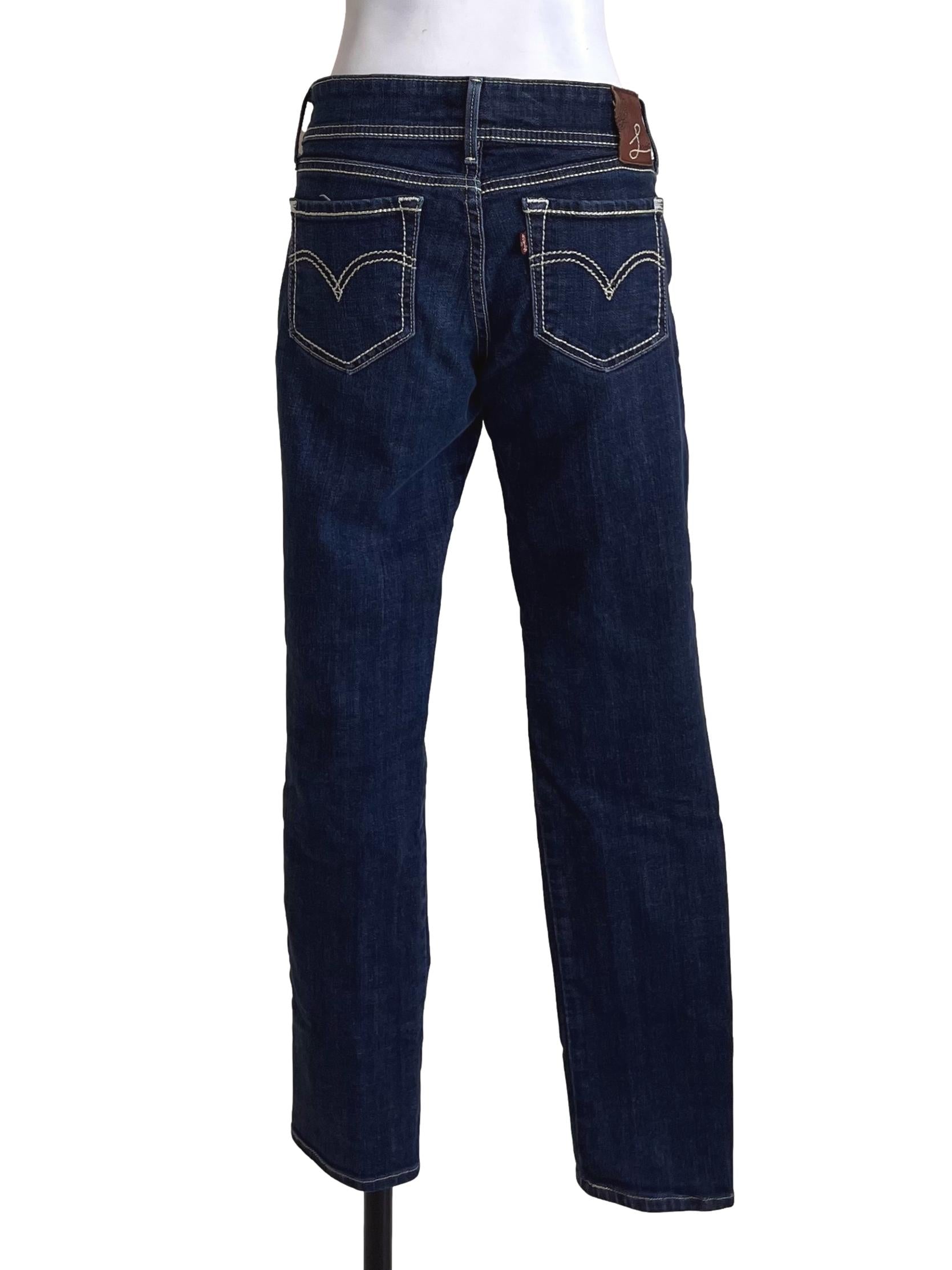 Denim Blue Low Rise Jeans