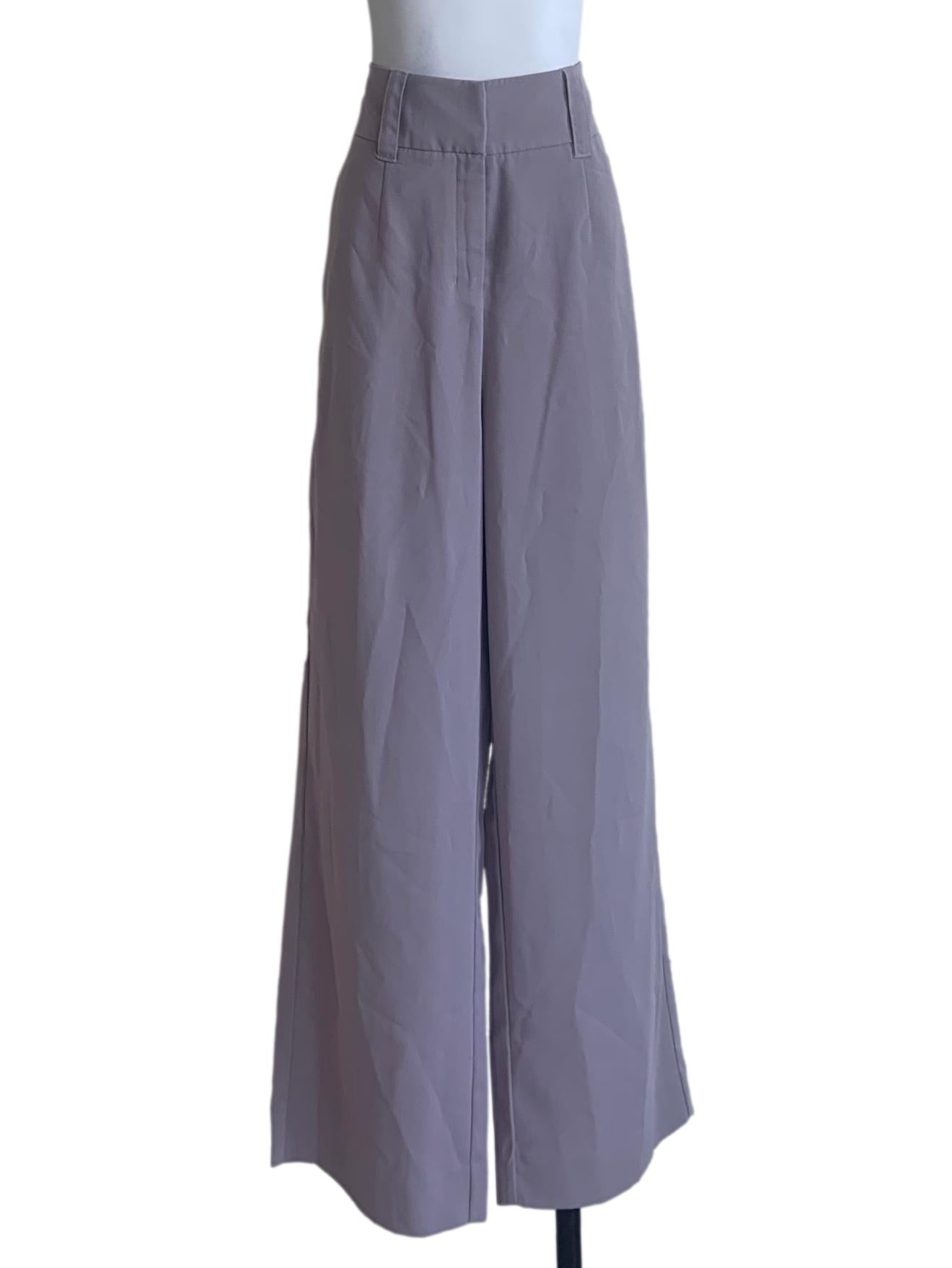 Heather Purple Wide Leg Pants