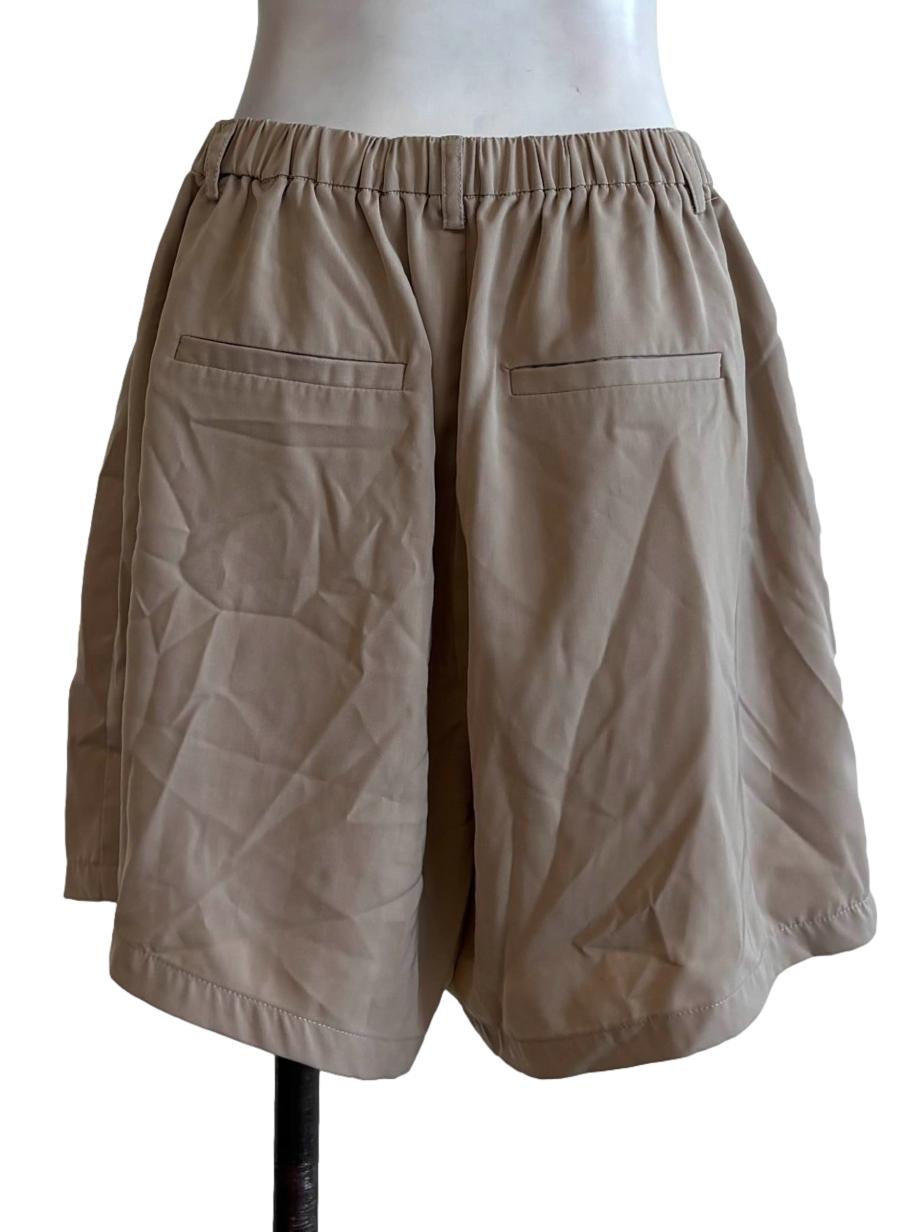 Buff Brown Relaxed Shorts