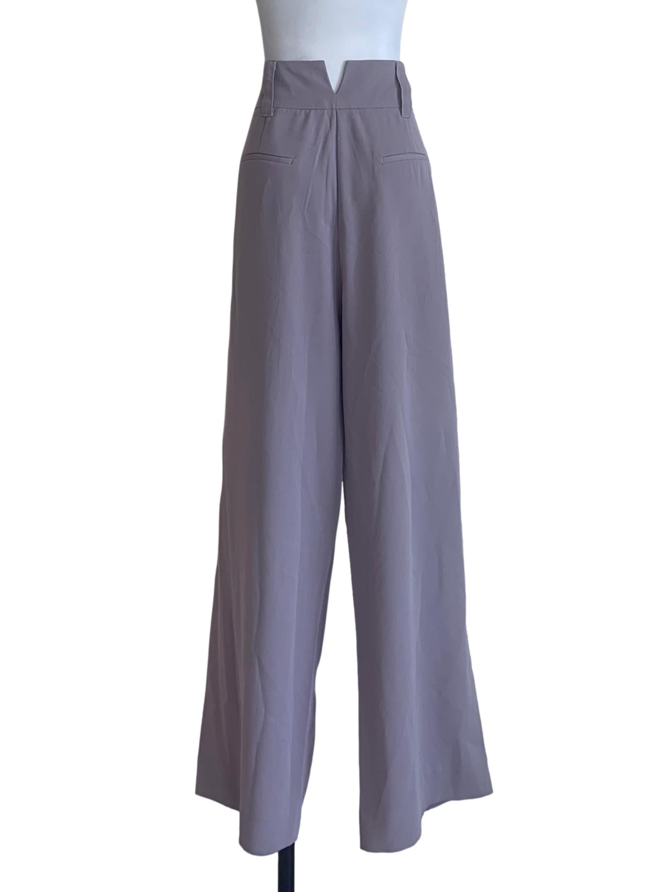 Heather Purple Wide Leg Pants