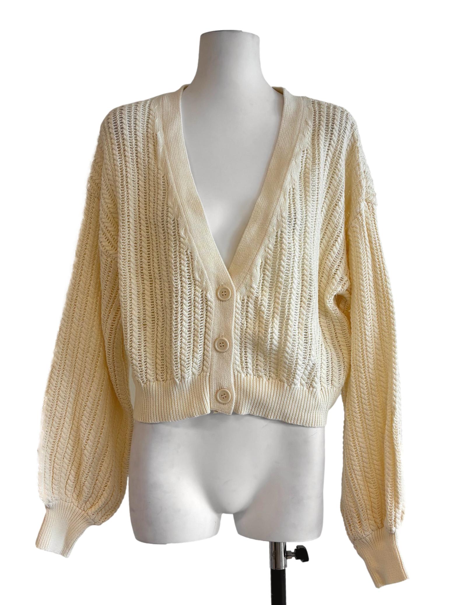 Daffodil Yellow Knit Cardigan LB